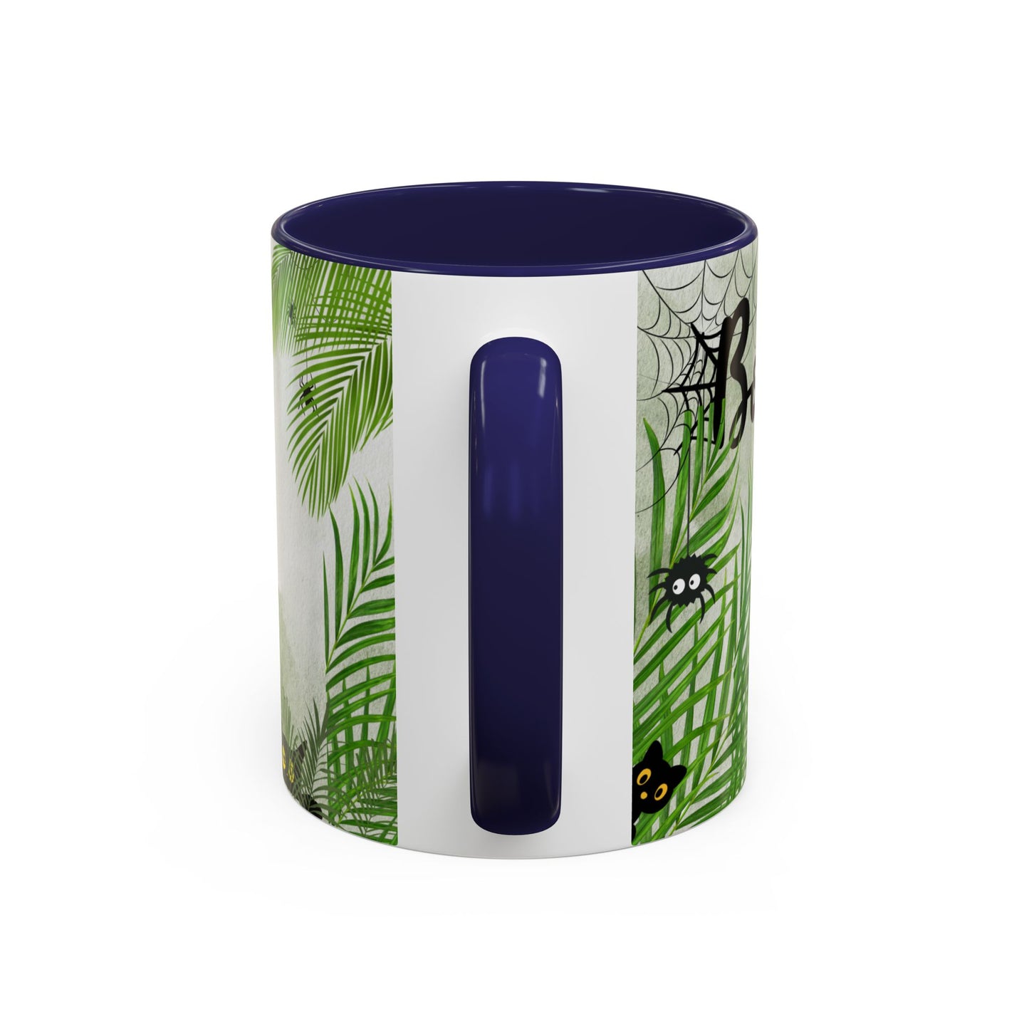 Spider Web Accent Coffee Mug | Halloween Decor, Gift for Creepy Coffee Lovers, Unique Kitchenware, Spooky Mug for Fall