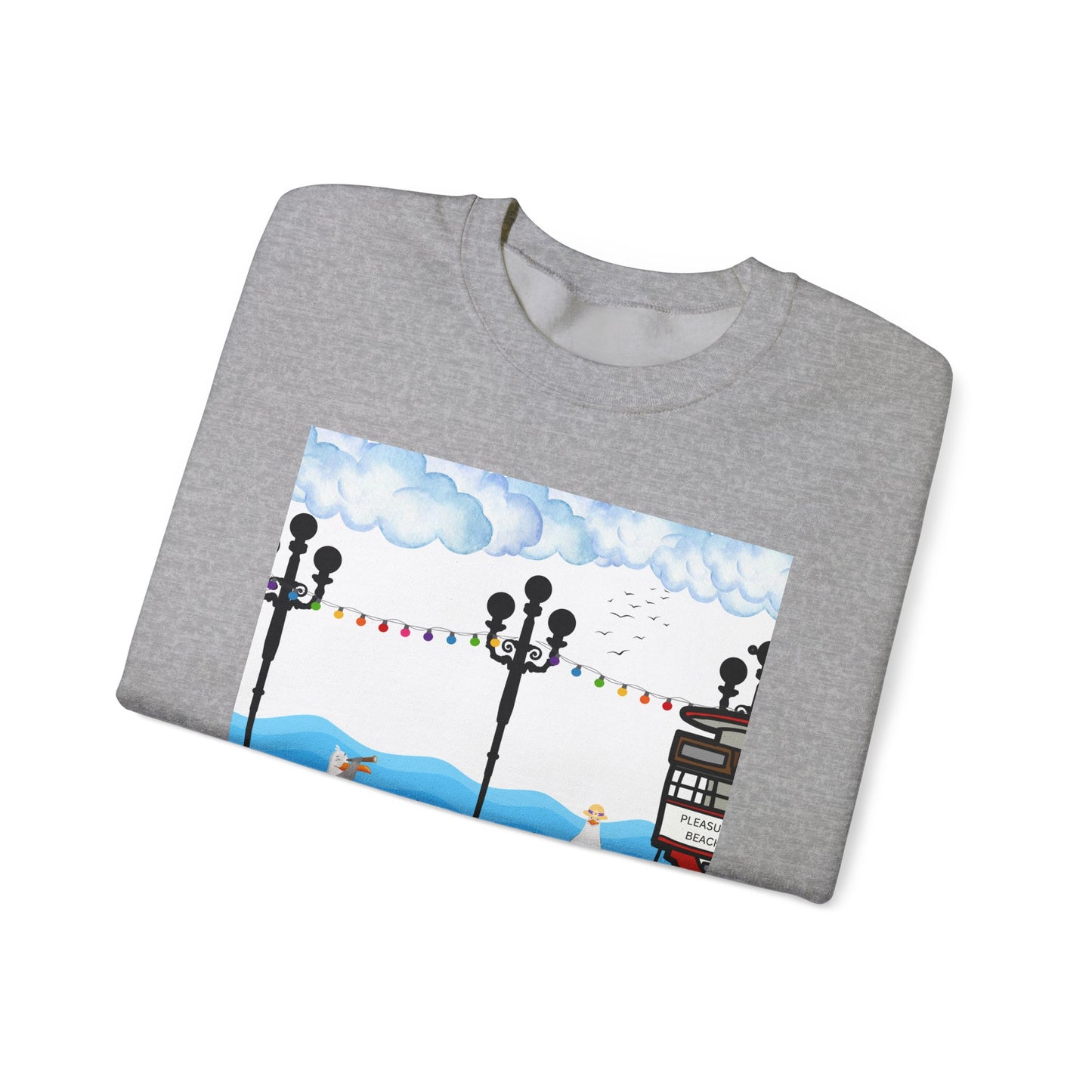 Cozy Urban Scene Sweatshirt – Perfect for Casual Outings, Gift for Friends, Comfortable Layering, Travel Style
