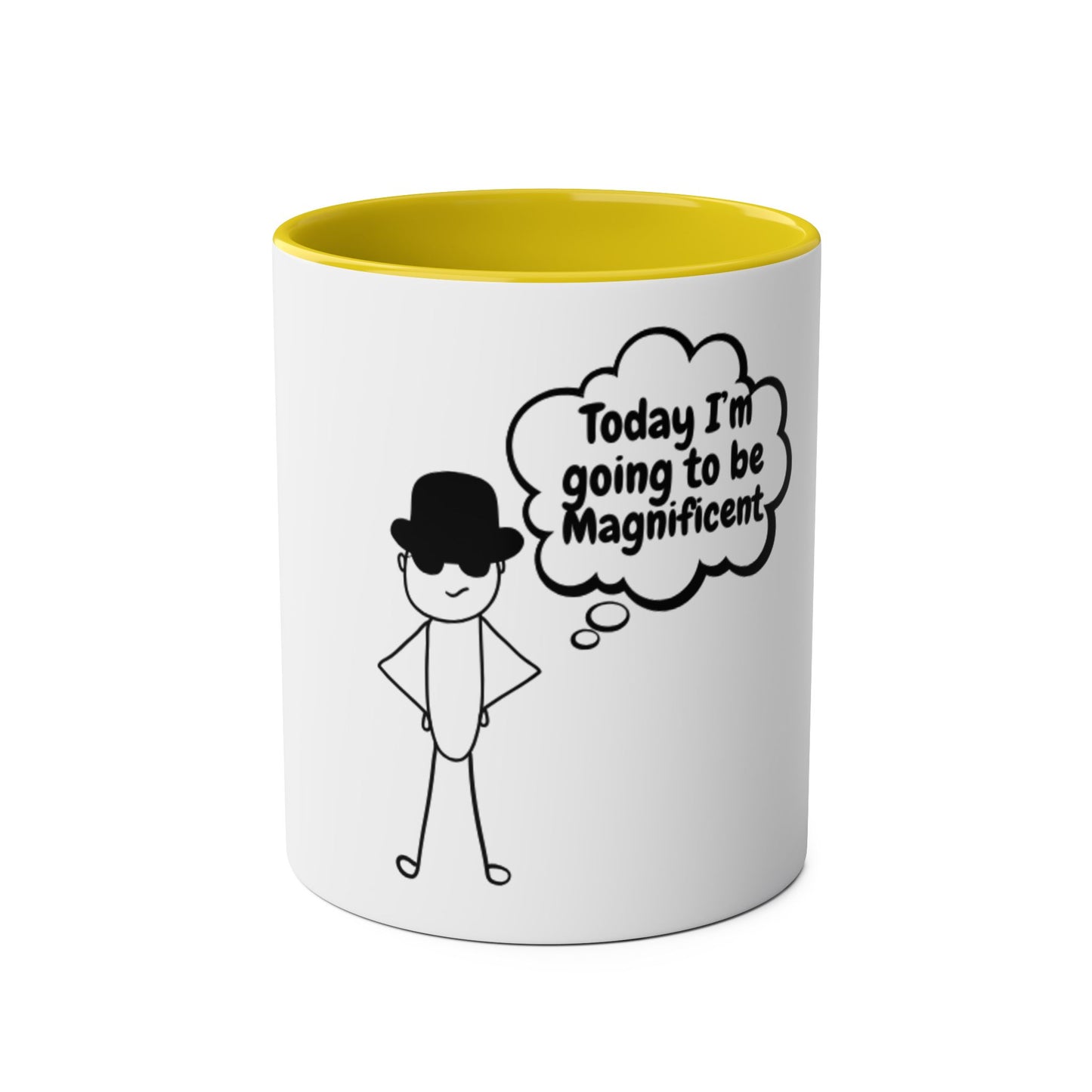 Motivational Two-Tone Coffee Mug, 11oz - Perfect for Daily Inspiration, Office Gift, Teacher Appreciation, Self-Care, Motivation