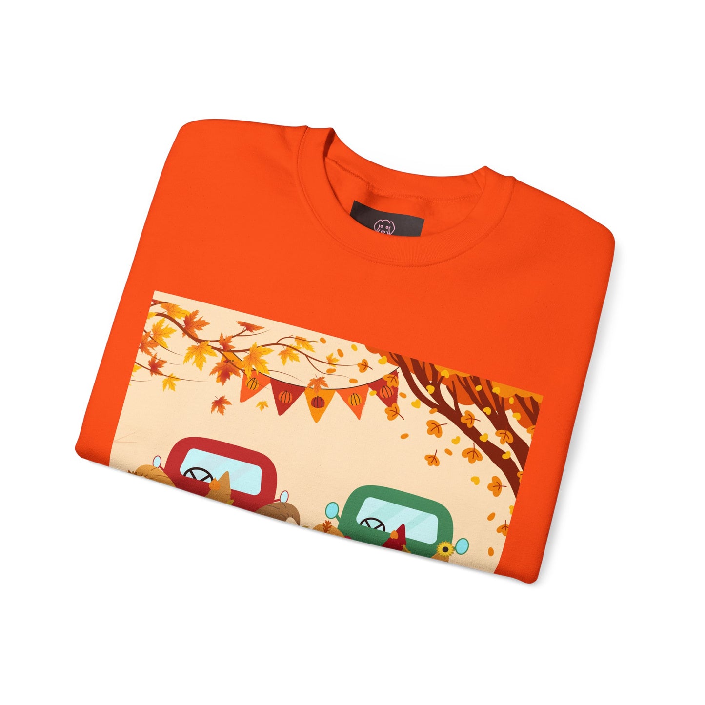 Fall-Themed Sweatshirt, Cozy Unisex Crewneck, Autumn Vibes, Perfect for Thanksgiving, Gifts for Her, Seasonal Fashion