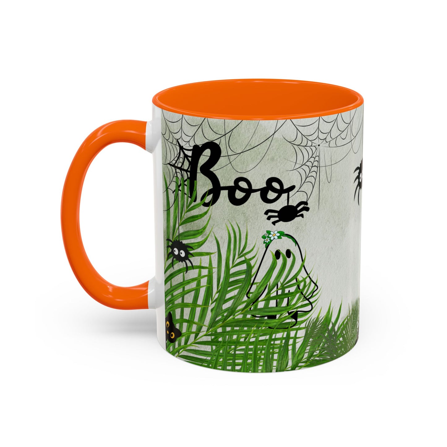 Spider Web Accent Coffee Mug | Halloween Decor, Gift for Creepy Coffee Lovers, Unique Kitchenware, Spooky Mug for Fall