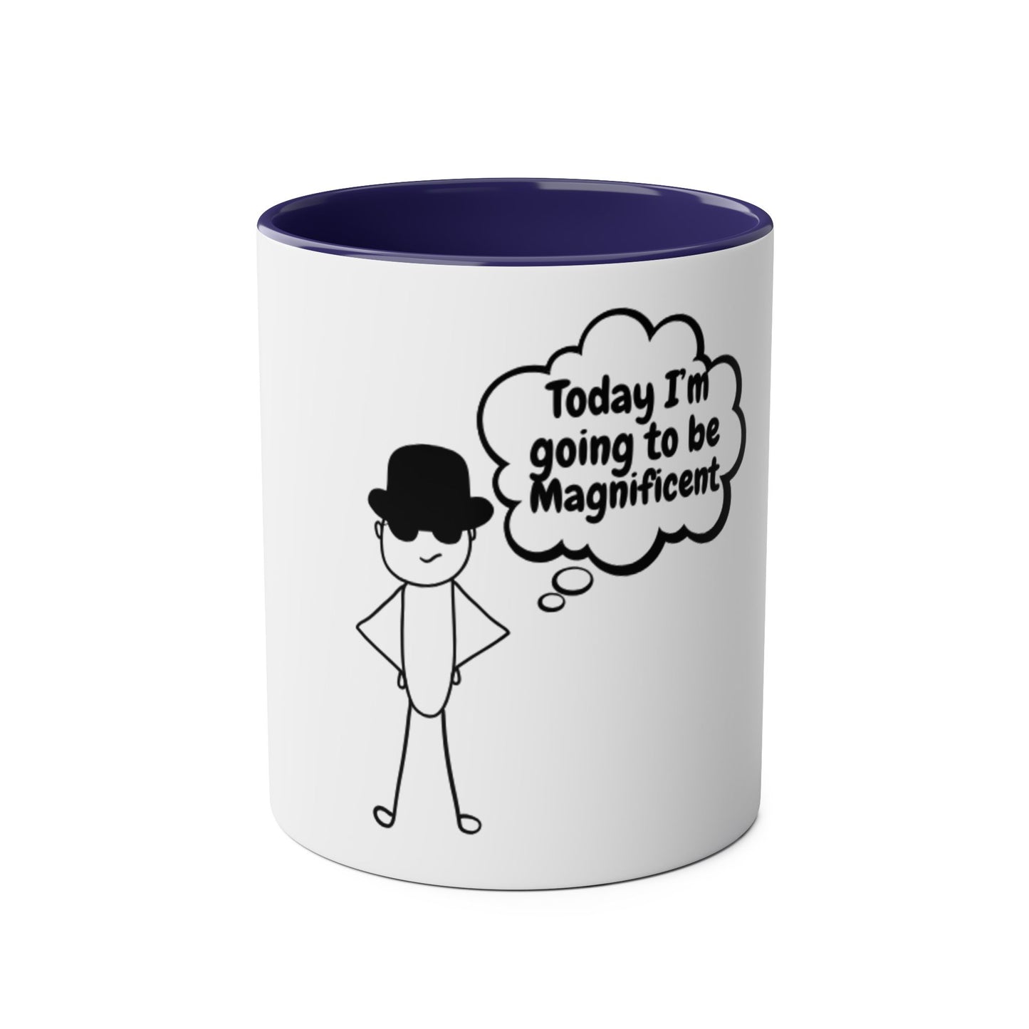 Motivational Two-Tone Coffee Mug, 11oz - Perfect for Daily Inspiration, Office Gift, Teacher Appreciation, Self-Care, Motivation
