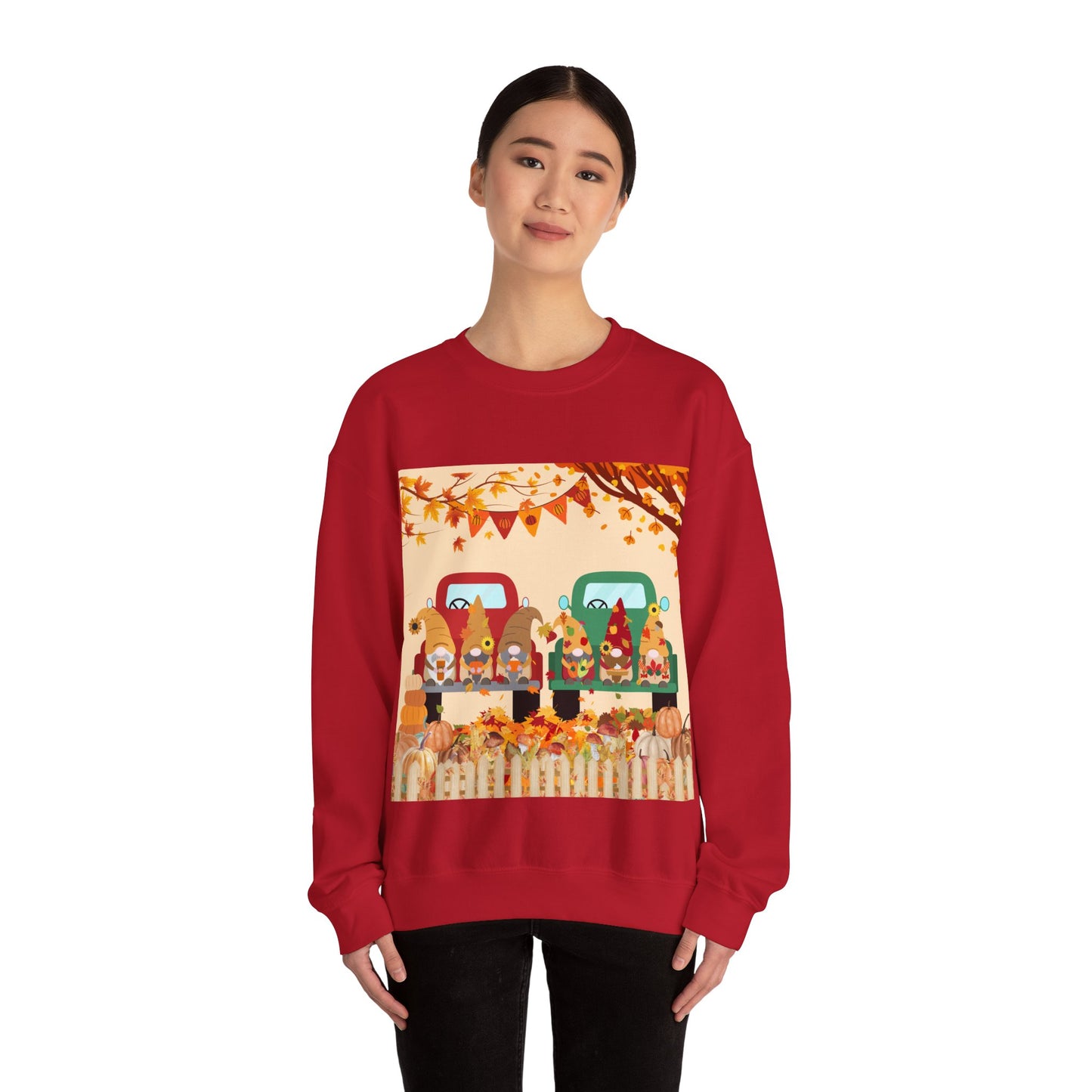 Fall-Themed Sweatshirt, Cozy Unisex Crewneck, Autumn Vibes, Perfect for Thanksgiving, Gifts for Her, Seasonal Fashion