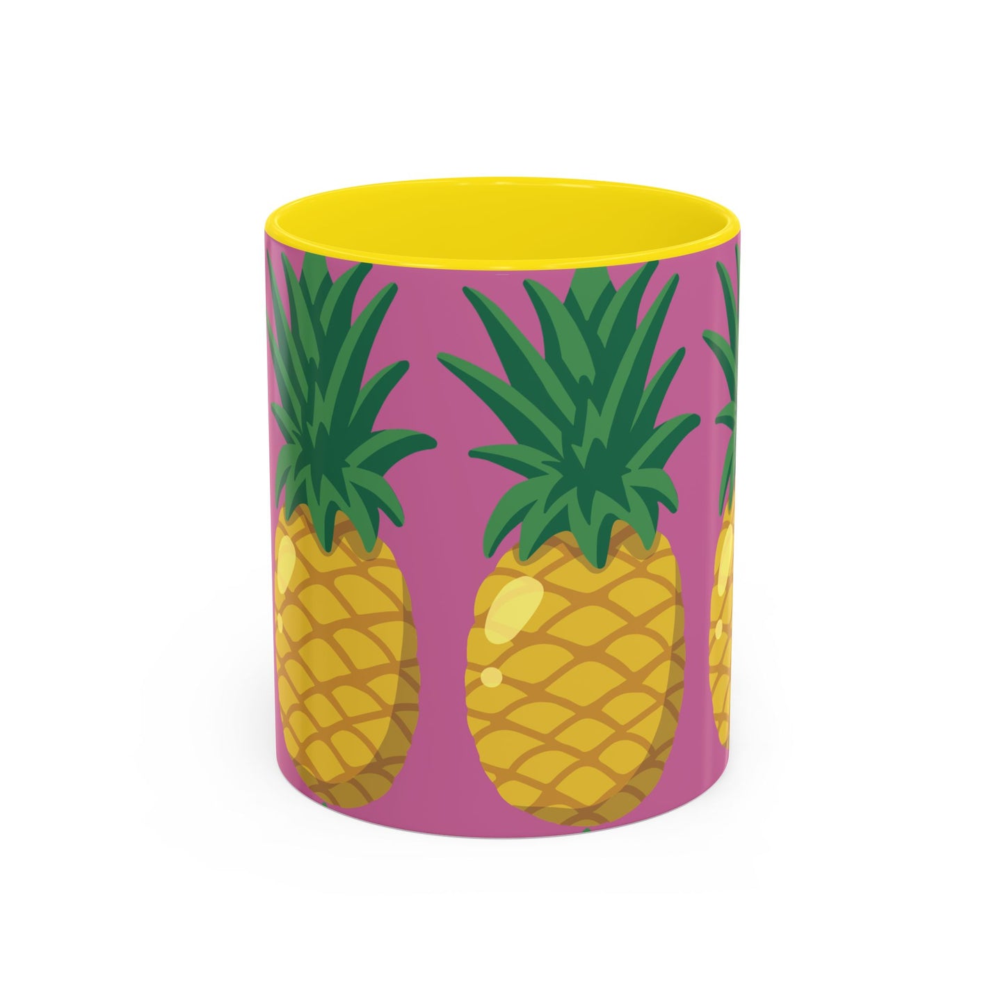 Tropical Pineapple Coffee Mug - Vibrant 11oz & 15oz Accent Cup for Summer Vibes