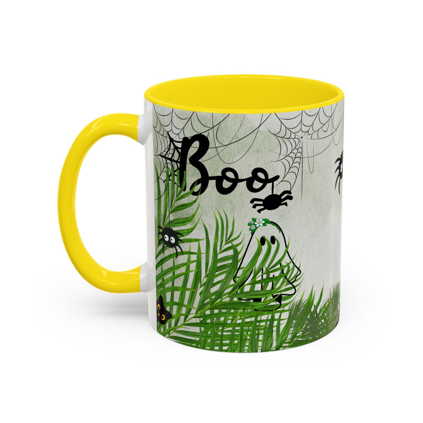 Spider Web Accent Coffee Mug | Halloween Decor, Gift for Creepy Coffee Lovers, Unique Kitchenware, Spooky Mug for Fall