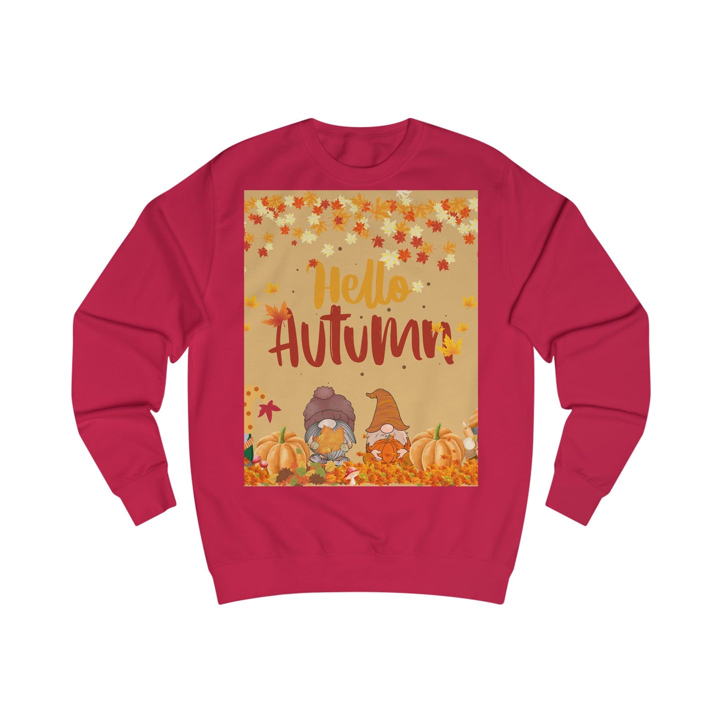 Autumn Gnome Sweatshirt, Cozy Fall Jumper, Perfect Gift for Halloween, Thanksgiving Apparel, Seasonal Fashion