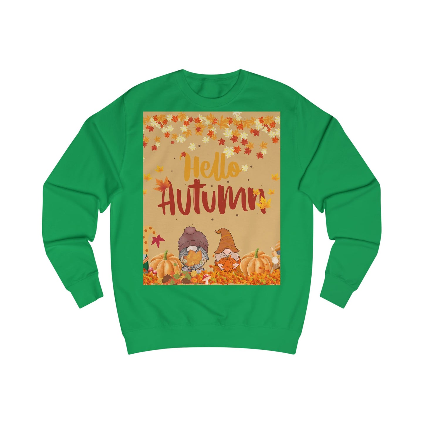 Autumn Gnome Sweatshirt, Cozy Fall Jumper, Perfect Gift for Halloween, Thanksgiving Apparel, Seasonal Fashion