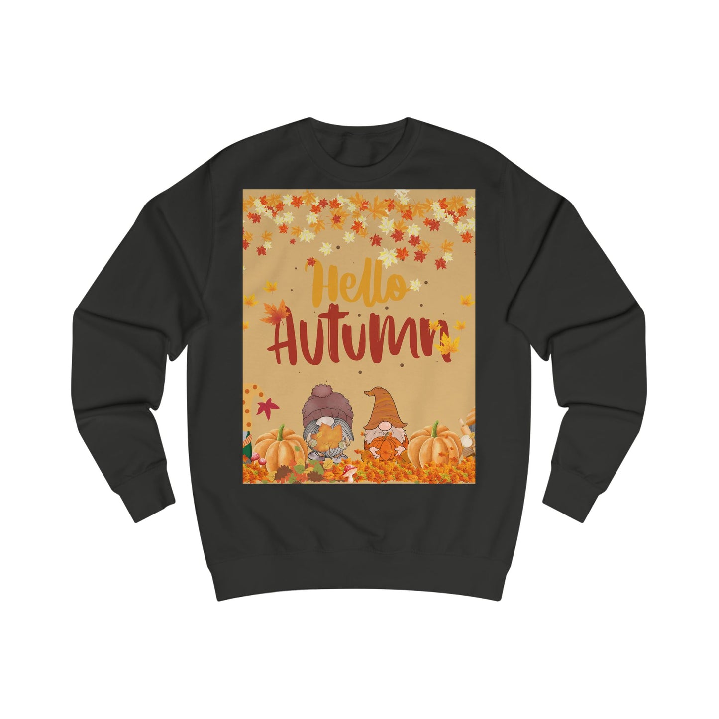 Autumn Gnome Sweatshirt, Cozy Fall Jumper, Perfect Gift for Halloween, Thanksgiving Apparel, Seasonal Fashion