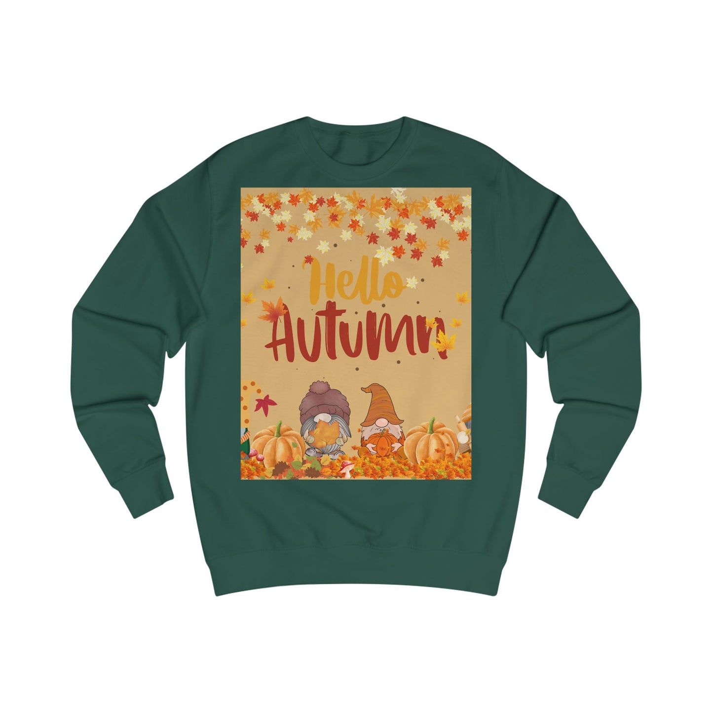 Autumn Gnome Sweatshirt, Cozy Fall Jumper, Perfect Gift for Halloween, Thanksgiving Apparel, Seasonal Fashion