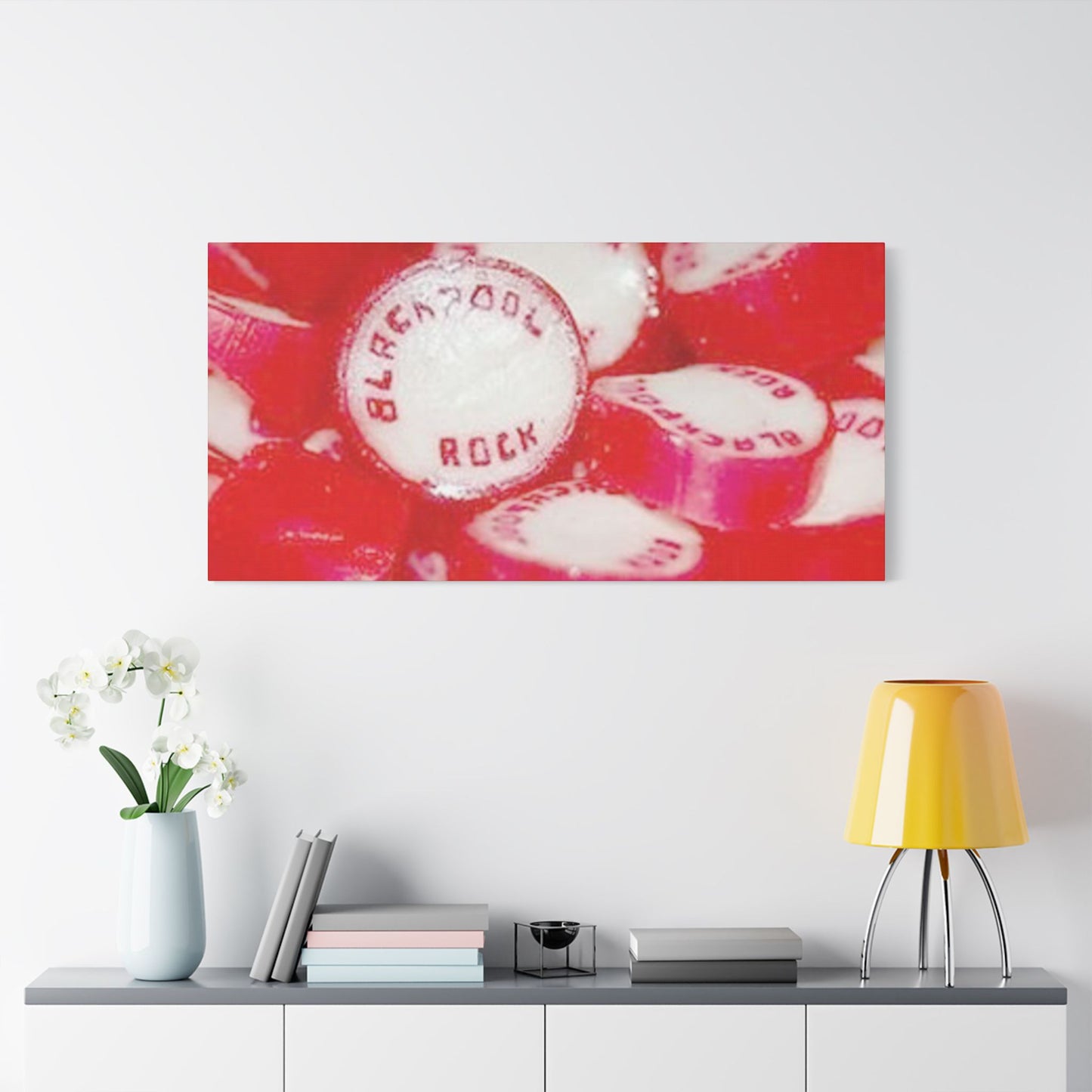 Bright and Playful Stretched Canvas Art, Beach House Decor, Fun Wall Art, Gift for Beach Lovers, Vibrant Home Decor