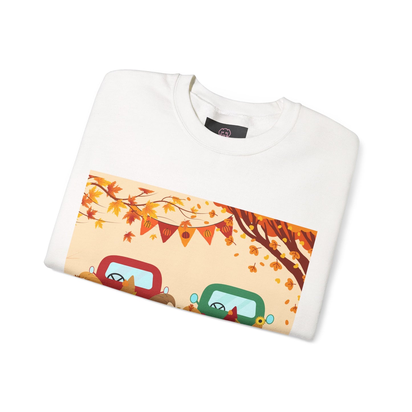 Fall-Themed Sweatshirt, Cozy Unisex Crewneck, Autumn Vibes, Perfect for Thanksgiving, Gifts for Her, Seasonal Fashion