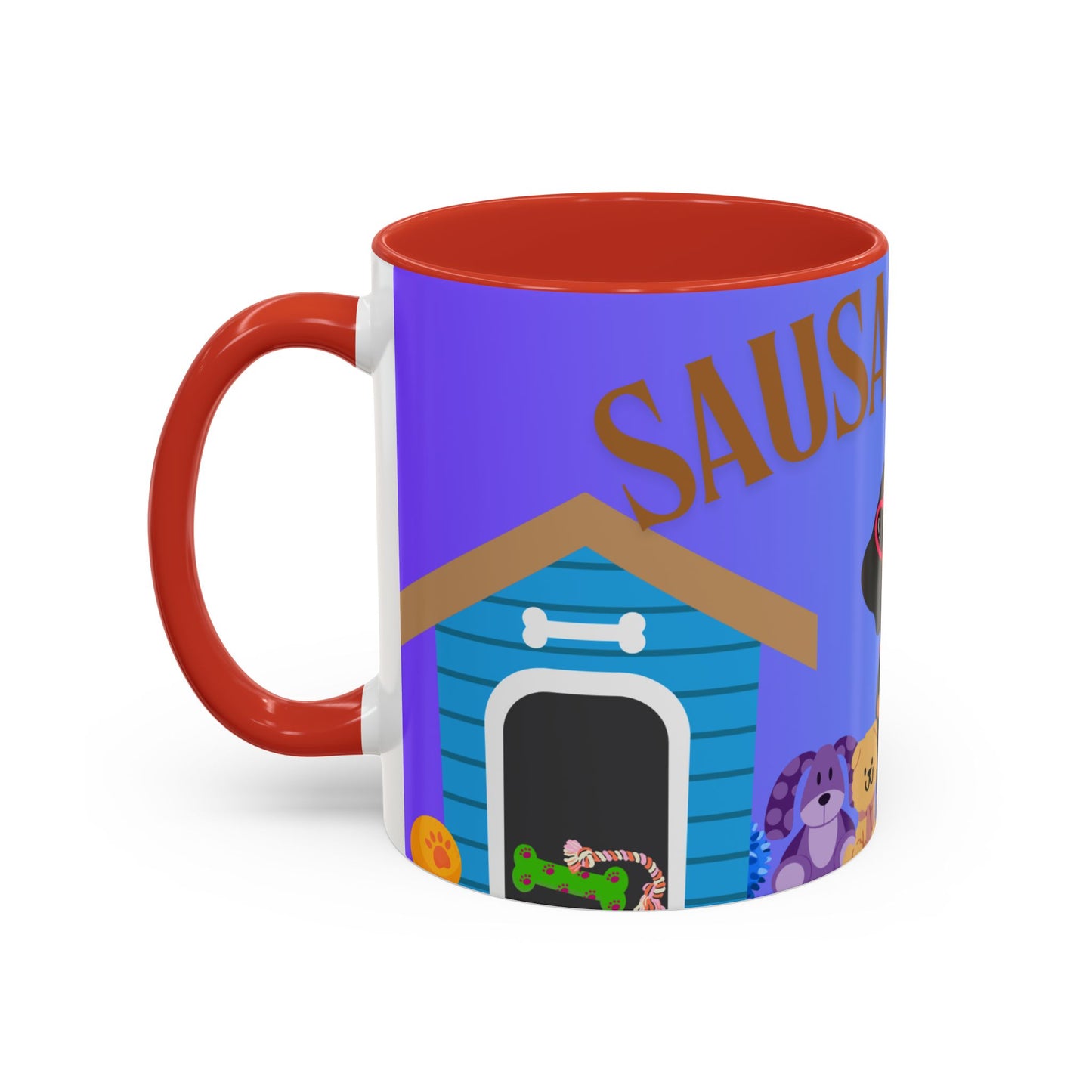 Whimsical Dog-Themed Coffee Mug, Cute Dog Mug, Gifts for Dog Lovers, Pet Owner Mug, Fun Canine Mug, Sausage Dog Coffee Cup
