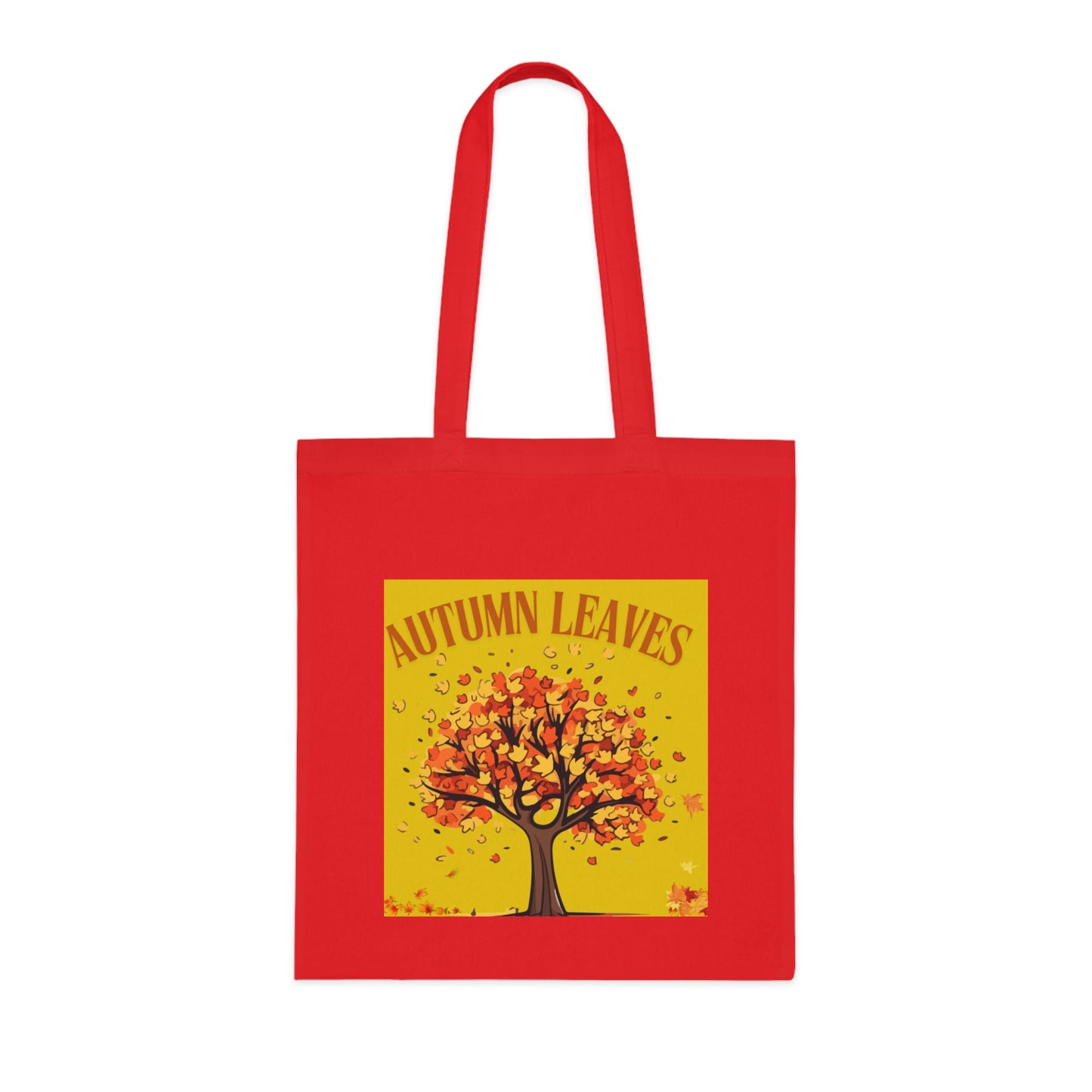 Autumn Leaves Cotton Tote Bag | Fall Shopping Bag, Eco-Friendly Canvas Tote, Thanksgiving Gift, Seasonal Style, Tree Design