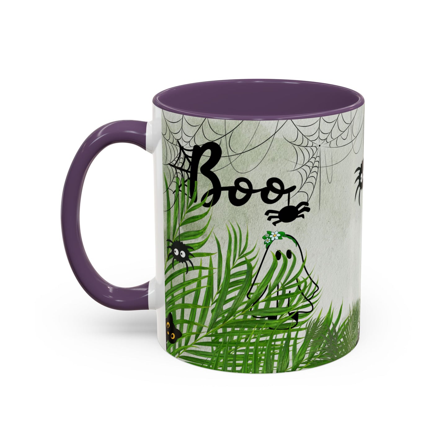 Spider Web Accent Coffee Mug | Halloween Decor, Gift for Creepy Coffee Lovers, Unique Kitchenware, Spooky Mug for Fall