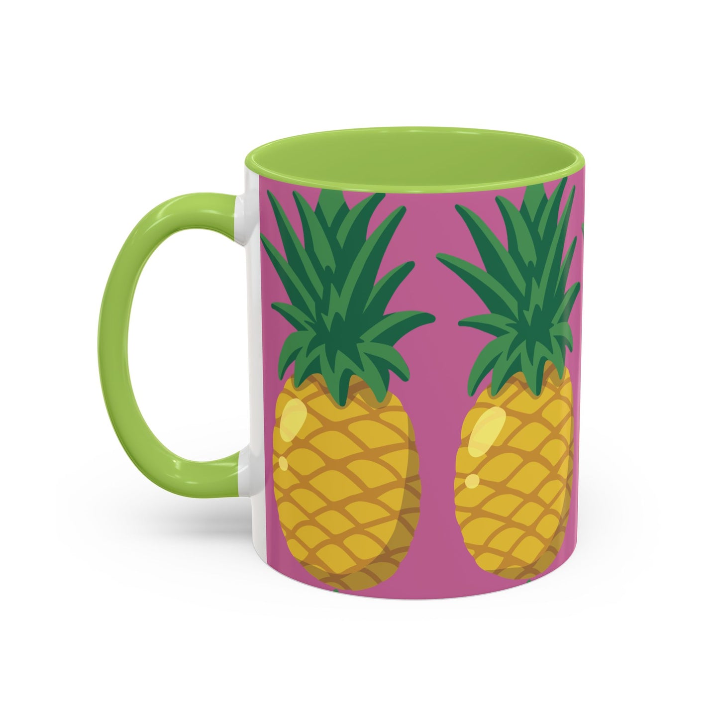 Tropical Pineapple Coffee Mug - Vibrant 11oz & 15oz Accent Cup for Summer Vibes