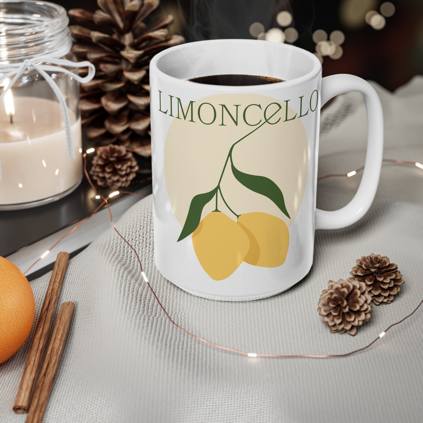 Limoncello Ceramic Coffee Mug - 11oz & 15oz