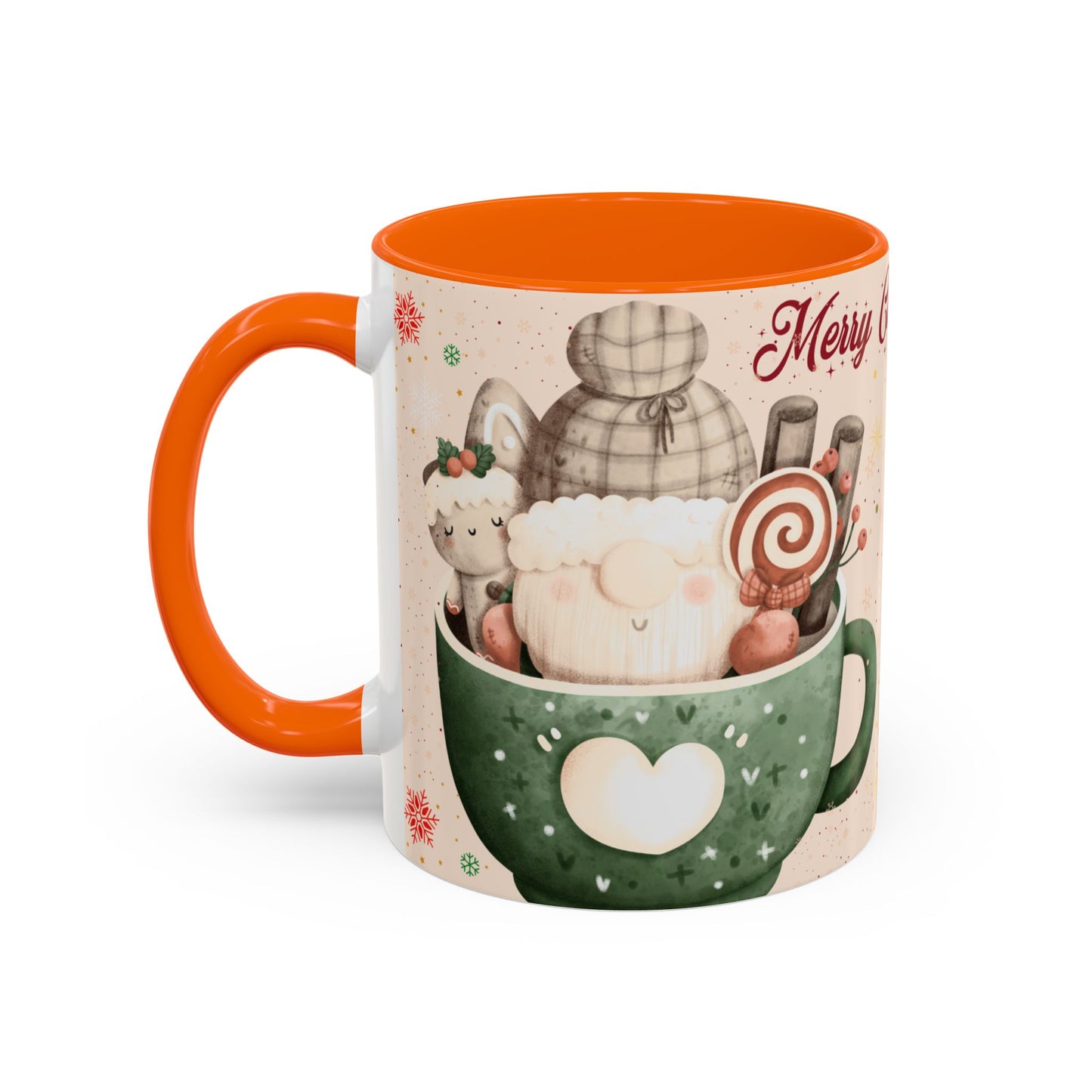 Festive Coffee Mug - Merry Christmas Design, Holiday Gift, Winter Decor, Christmas Mug, Cozy Beverage Cup