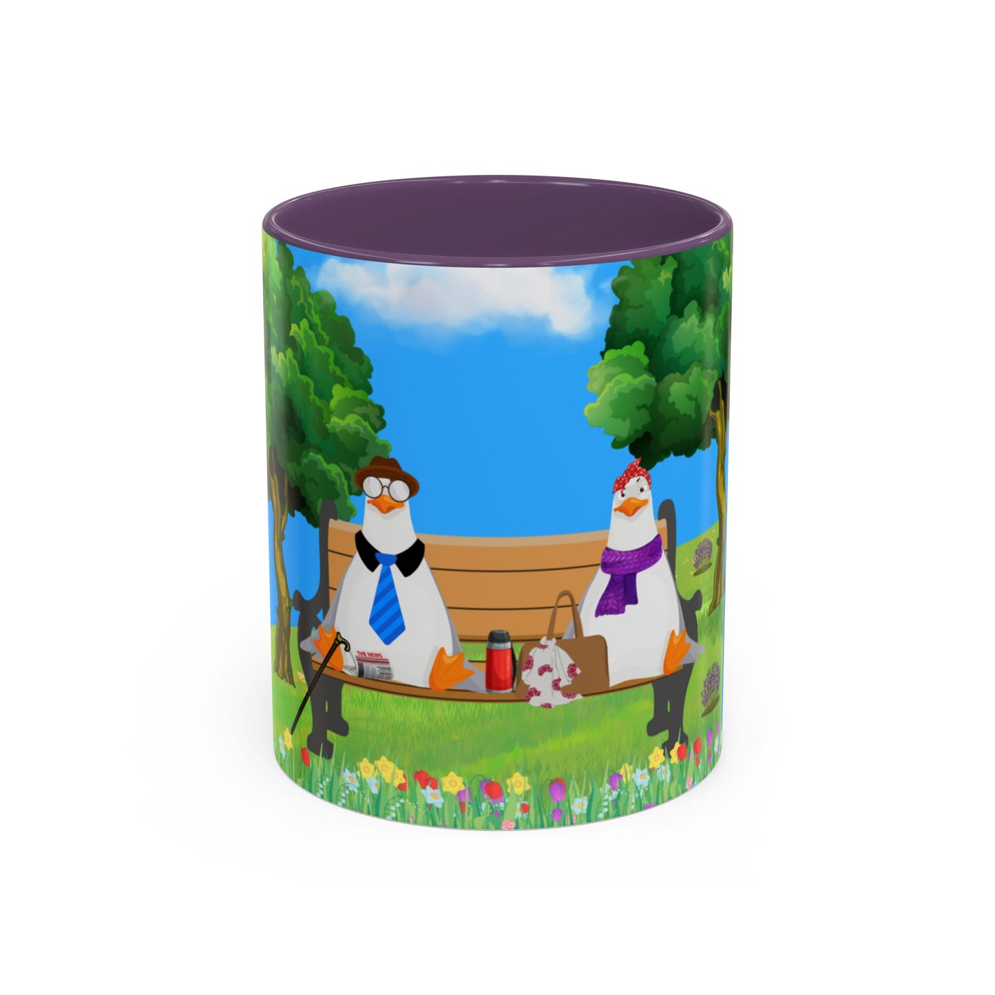 Whimsical seagull Coffee Mug, Cute Animal Mug, Gift for Coffee Lovers, Nature Scene, Funny Gift, Perfect for Any Occasion