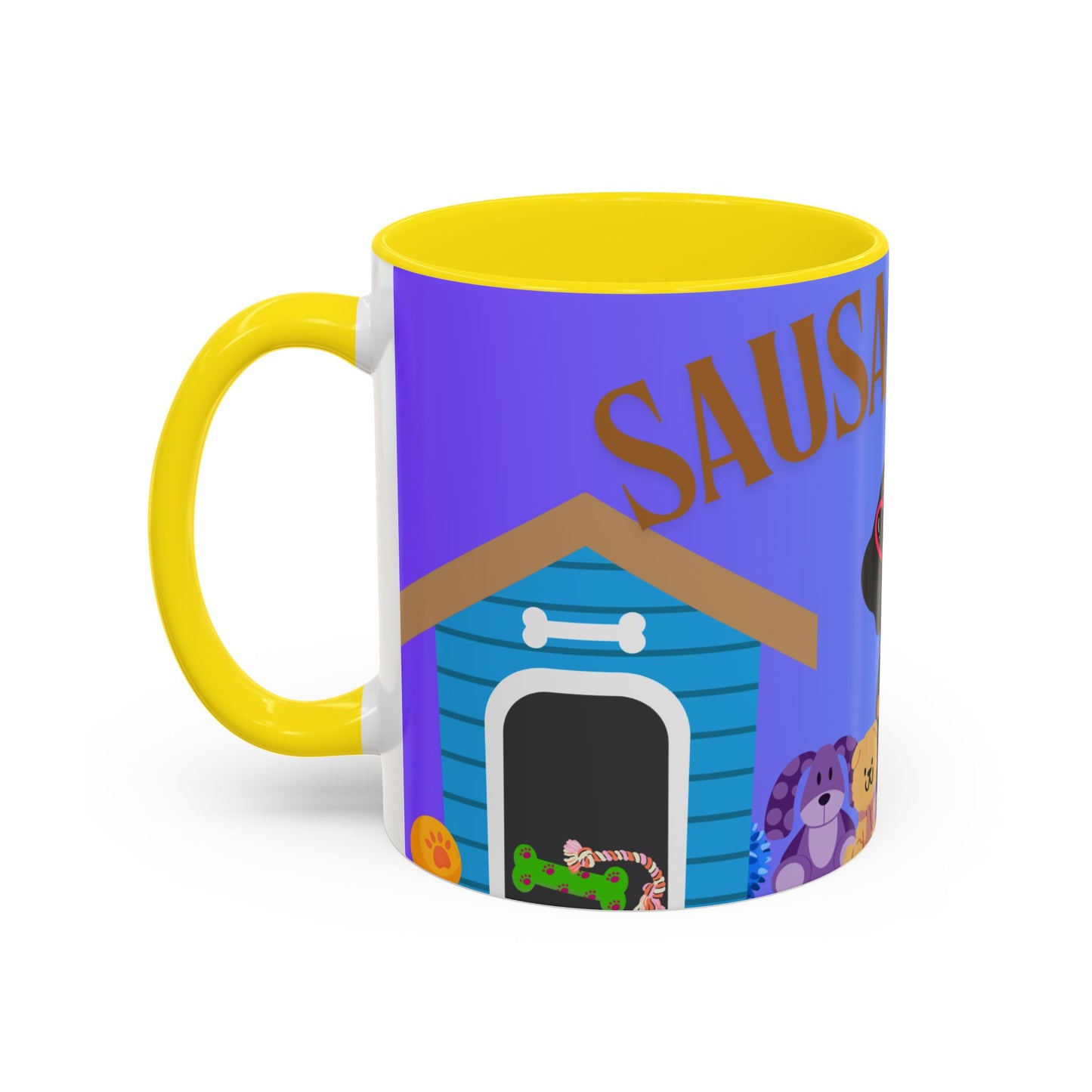 Whimsical Dog-Themed Coffee Mug, Cute Dog Mug, Gifts for Dog Lovers, Pet Owner Mug, Fun Canine Mug, Sausage Dog Coffee Cup