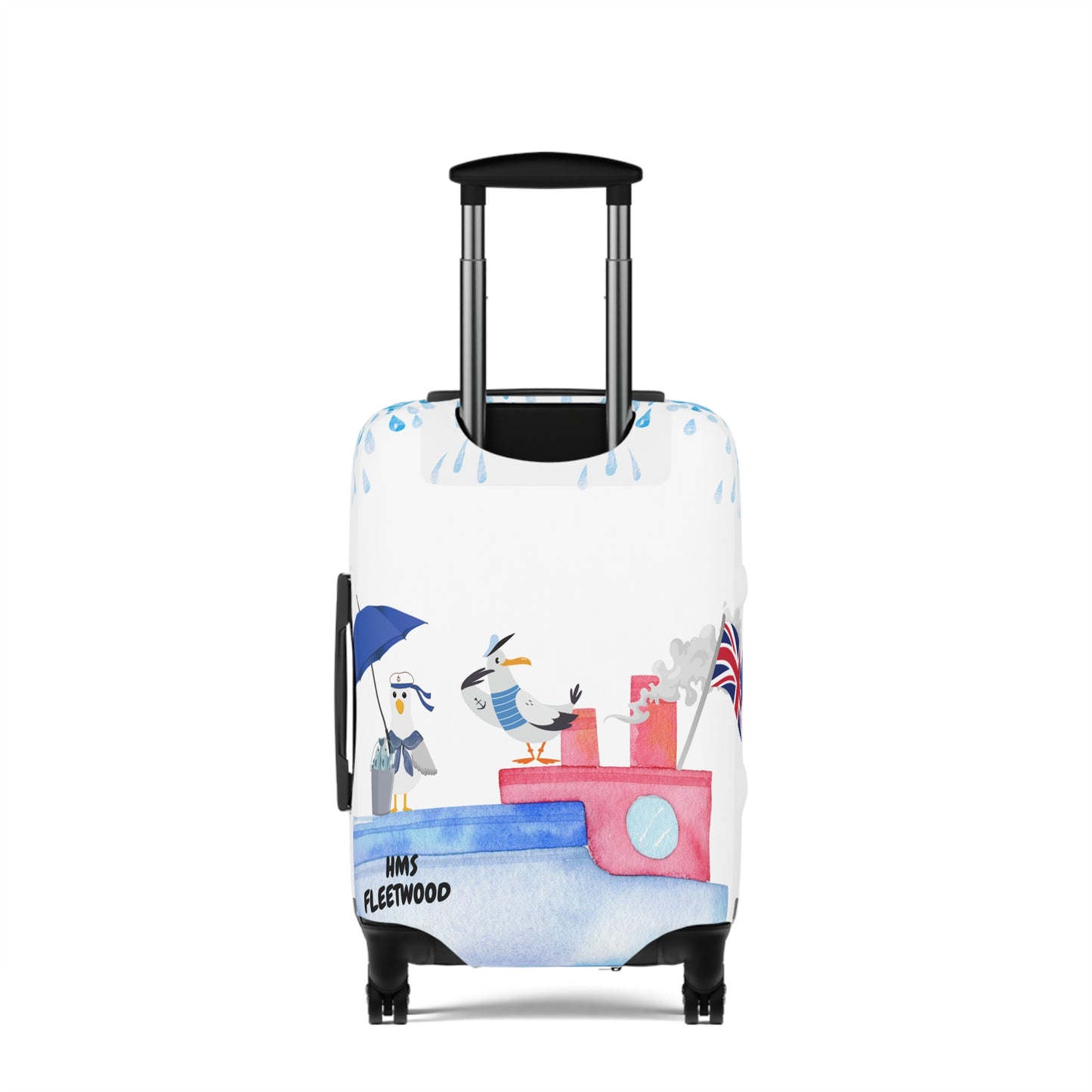 Whimsical Luggage Cover - Travel Accessory for Adventurers, Gift for Wanderlust Lovers, Unique Baggage Protector for Vacations