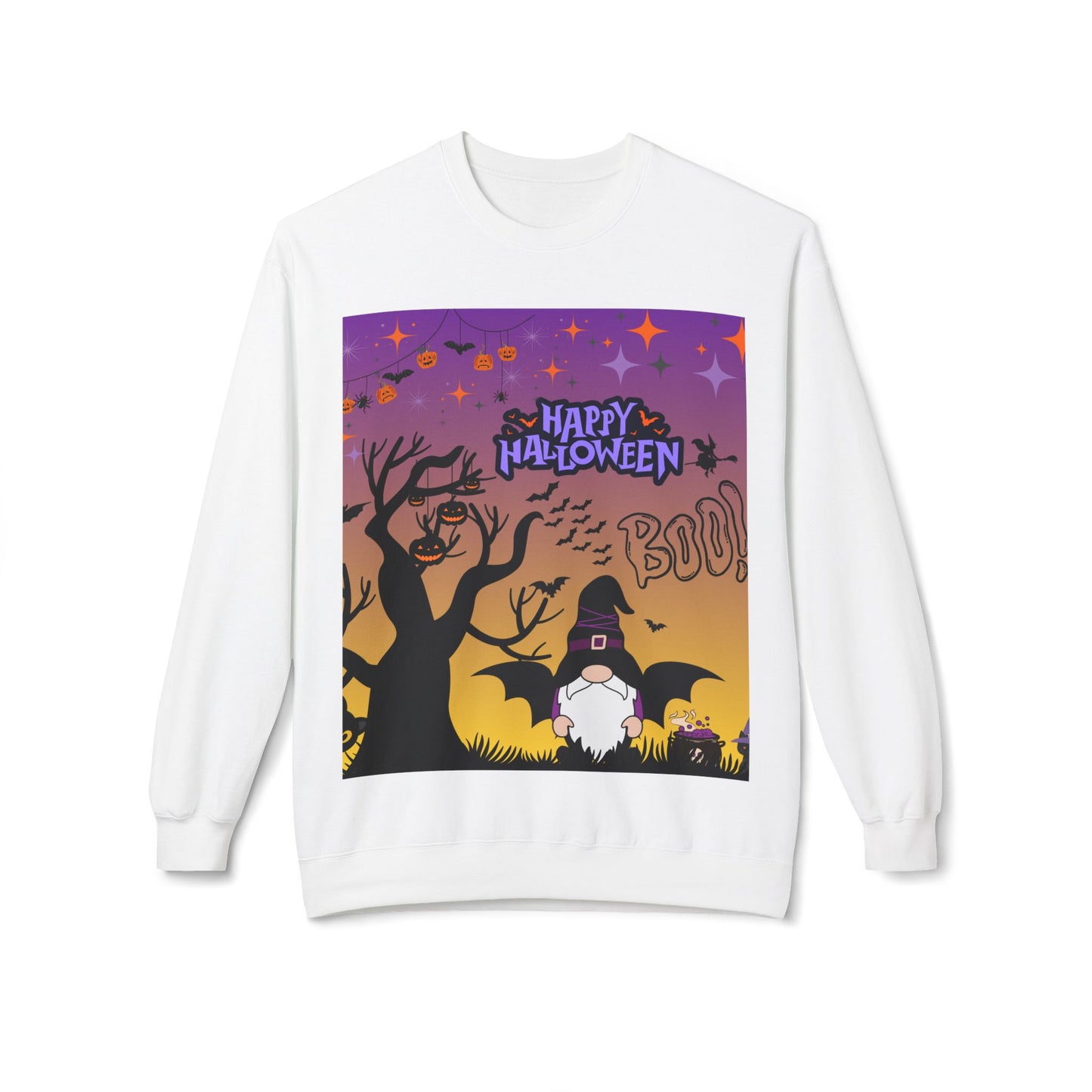 Halloween Crewneck Sweatshirt, Unisex Fleece Top, Funny Fall Apparel, Spooky Season Sweater, Cozy Halloween Outfit, Gift for Her/Him