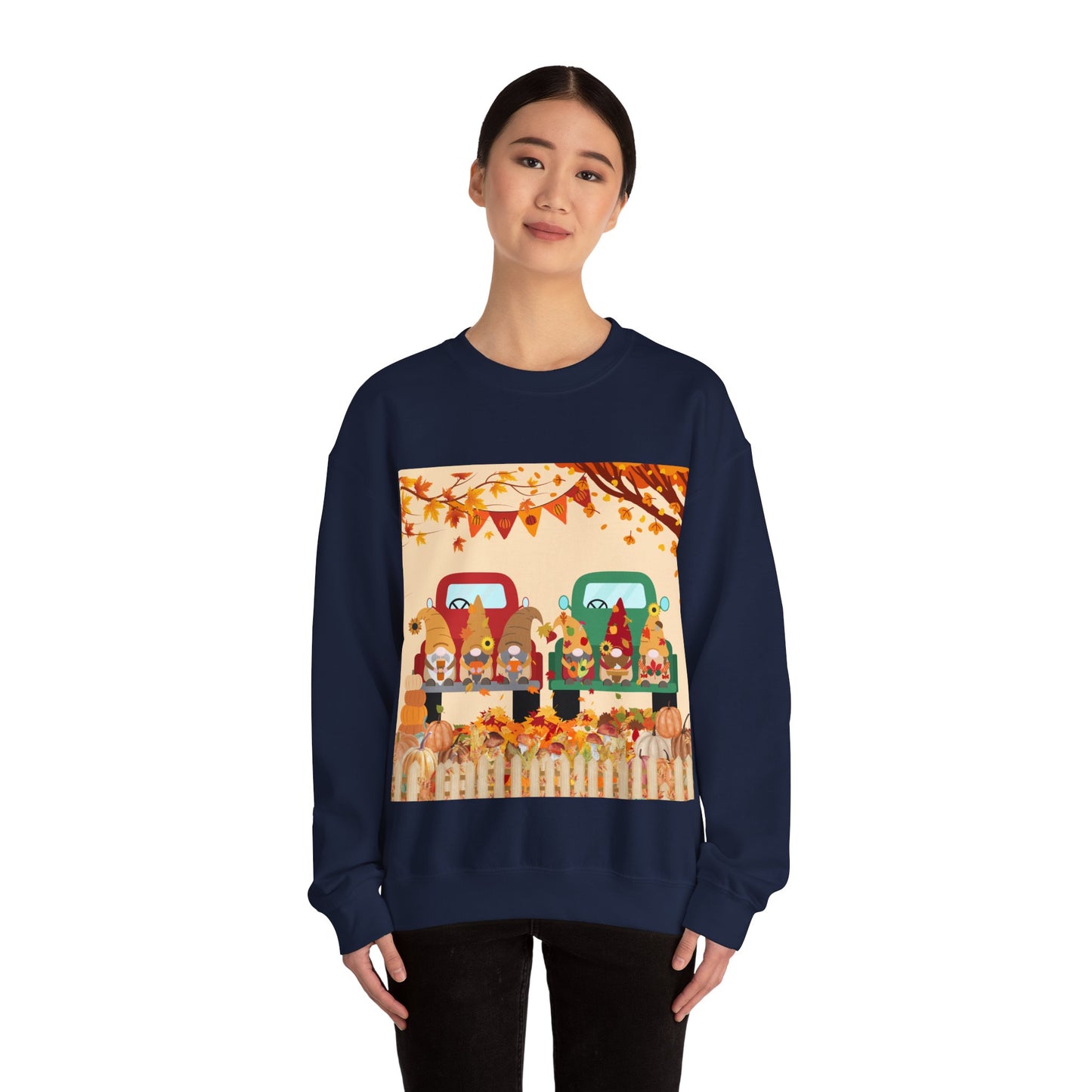 Fall-Themed Sweatshirt, Cozy Unisex Crewneck, Autumn Vibes, Perfect for Thanksgiving, Gifts for Her, Seasonal Fashion