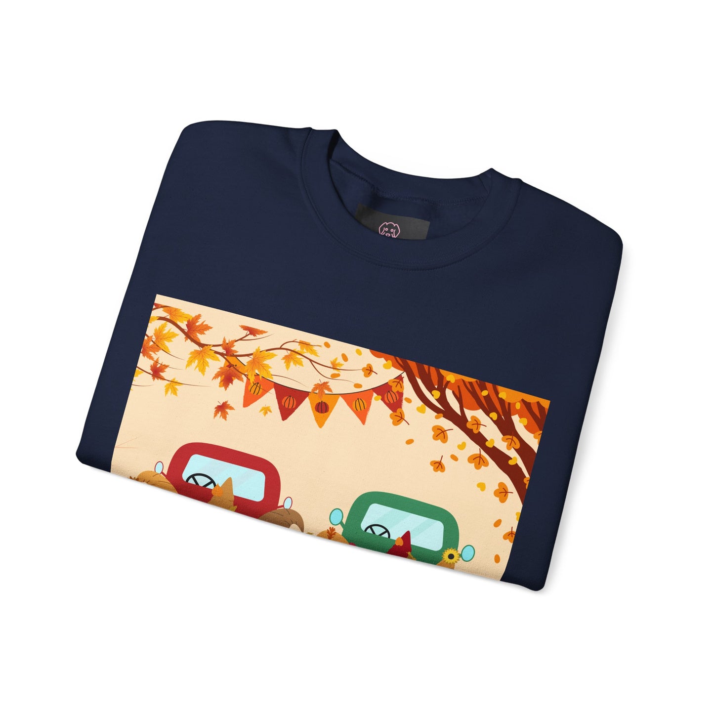 Fall-Themed Sweatshirt, Cozy Unisex Crewneck, Autumn Vibes, Perfect for Thanksgiving, Gifts for Her, Seasonal Fashion