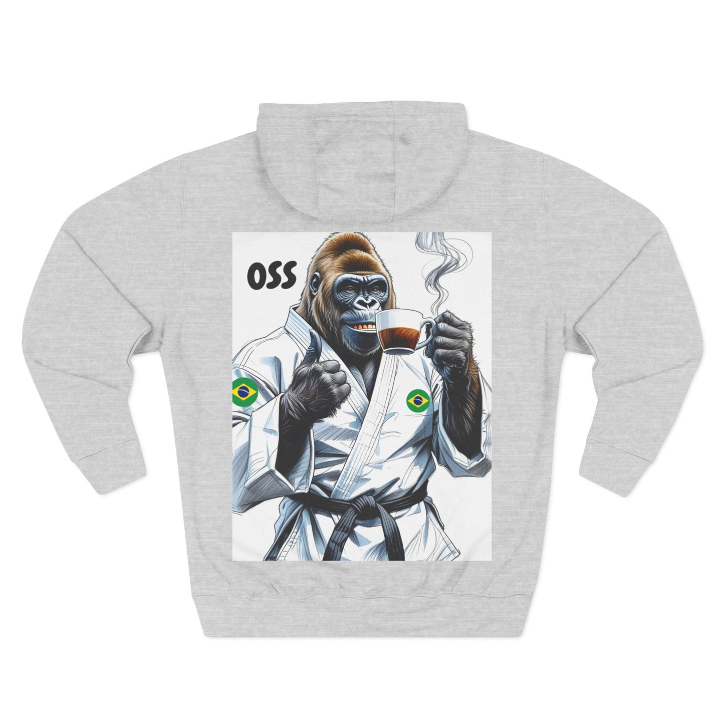 Three-Panel Fleece Hoodie