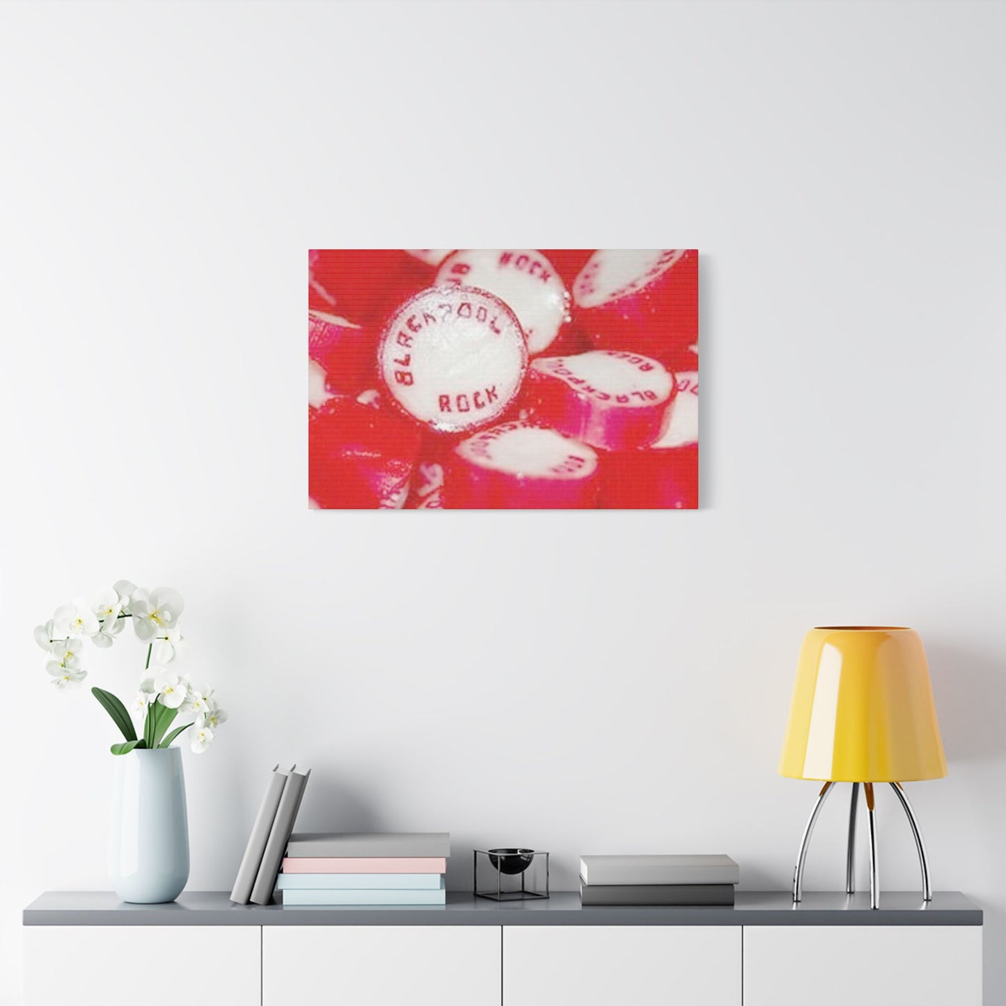 Bright and Playful Stretched Canvas Art, Beach House Decor, Fun Wall Art, Gift for Beach Lovers, Vibrant Home Decor