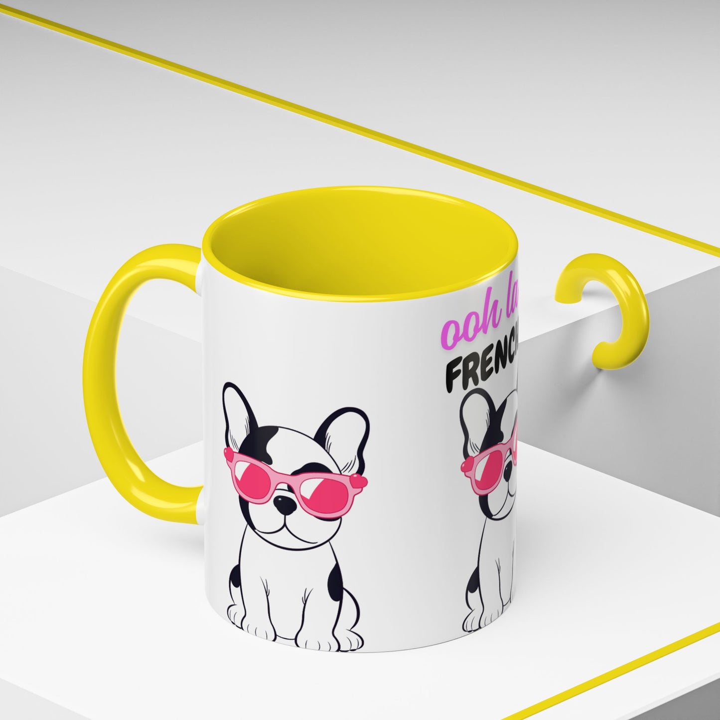 Cute French Bulldog Coffee Mug | Ooh La La Frenchie Cup, Pet Lover Gift, Dog Mom Mug, Animal Lover Present, Funny Coffee Cup