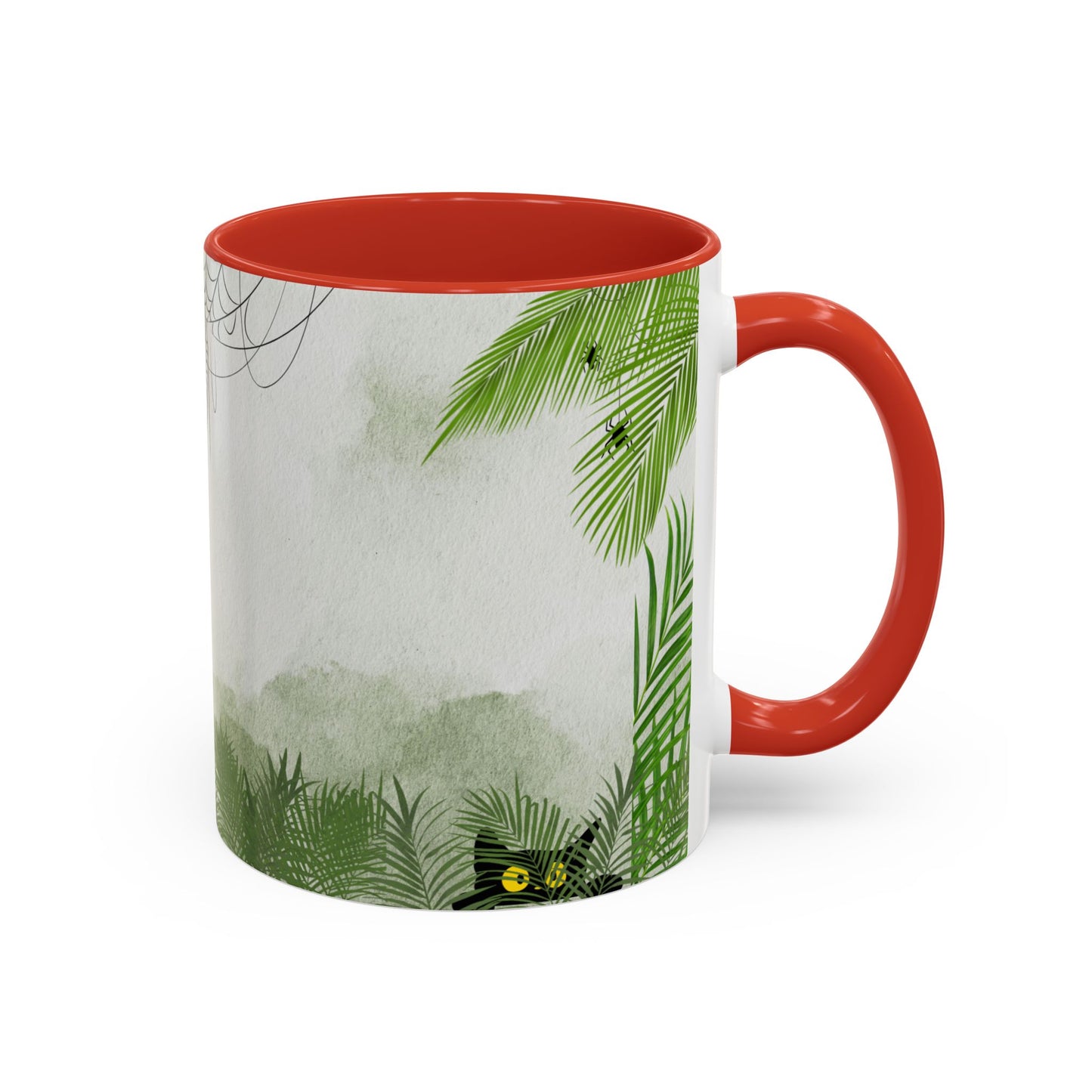 Spider Web Accent Coffee Mug | Halloween Decor, Gift for Creepy Coffee Lovers, Unique Kitchenware, Spooky Mug for Fall
