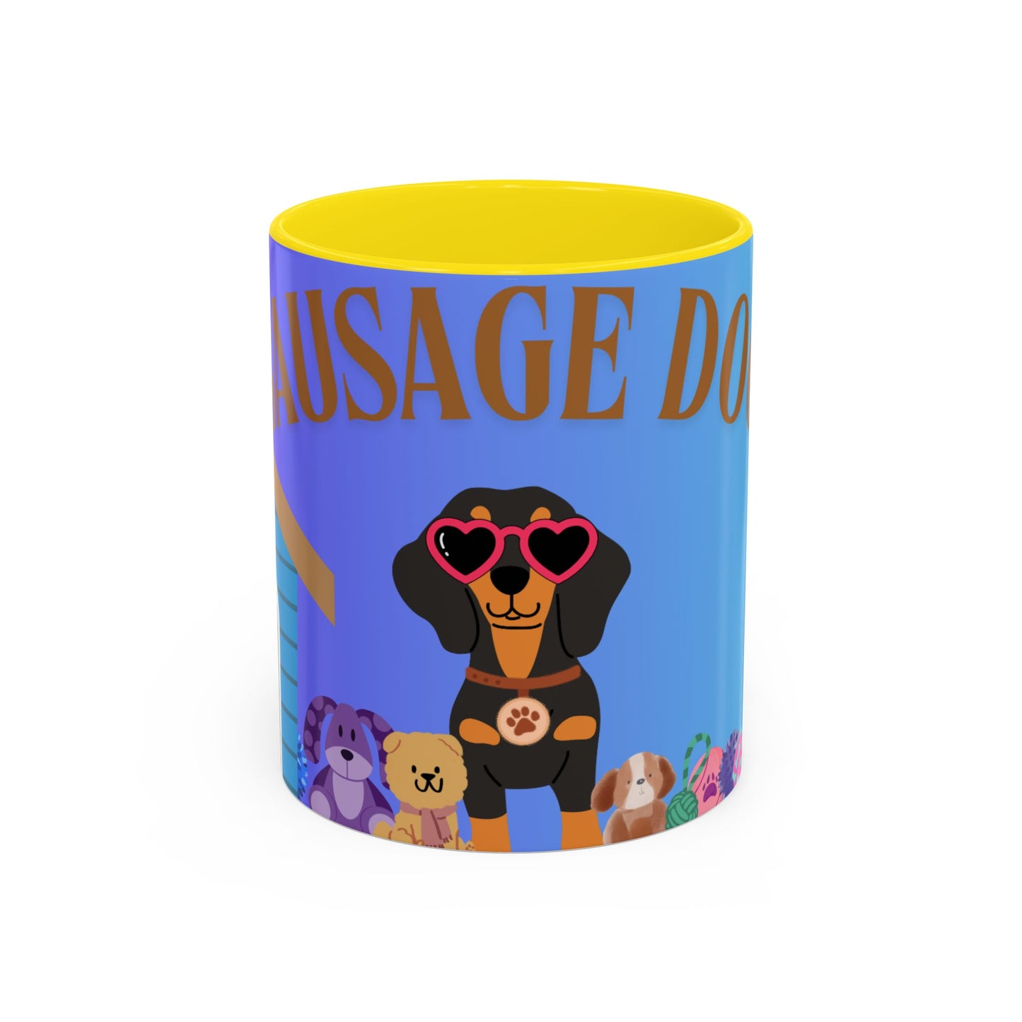 Whimsical Dog-Themed Coffee Mug, Cute Dog Mug, Gifts for Dog Lovers, Pet Owner Mug, Fun Canine Mug, Sausage Dog Coffee Cup