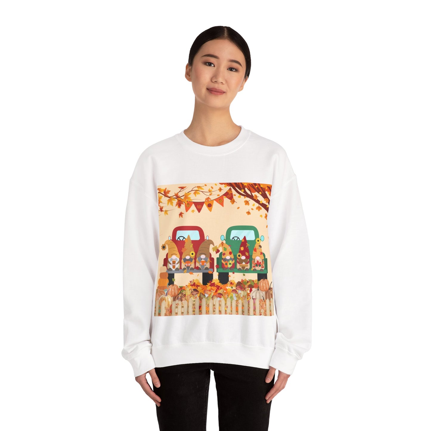 Fall-Themed Sweatshirt, Cozy Unisex Crewneck, Autumn Vibes, Perfect for Thanksgiving, Gifts for Her, Seasonal Fashion