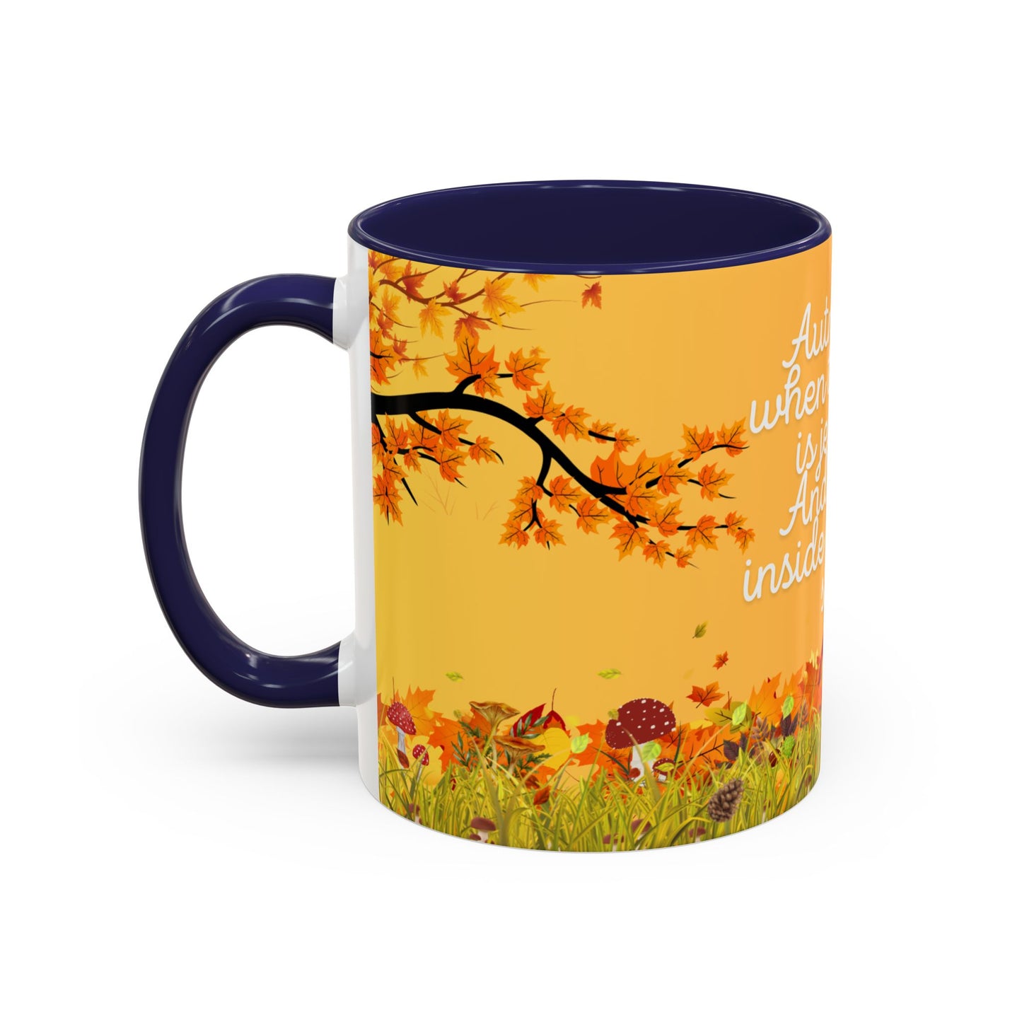 Autumn Vibes Coffee Mug, Perfect for Fall, Seasonal Decor, Gifts for Nature Lovers, Hot Drinks, Cozy Mornings