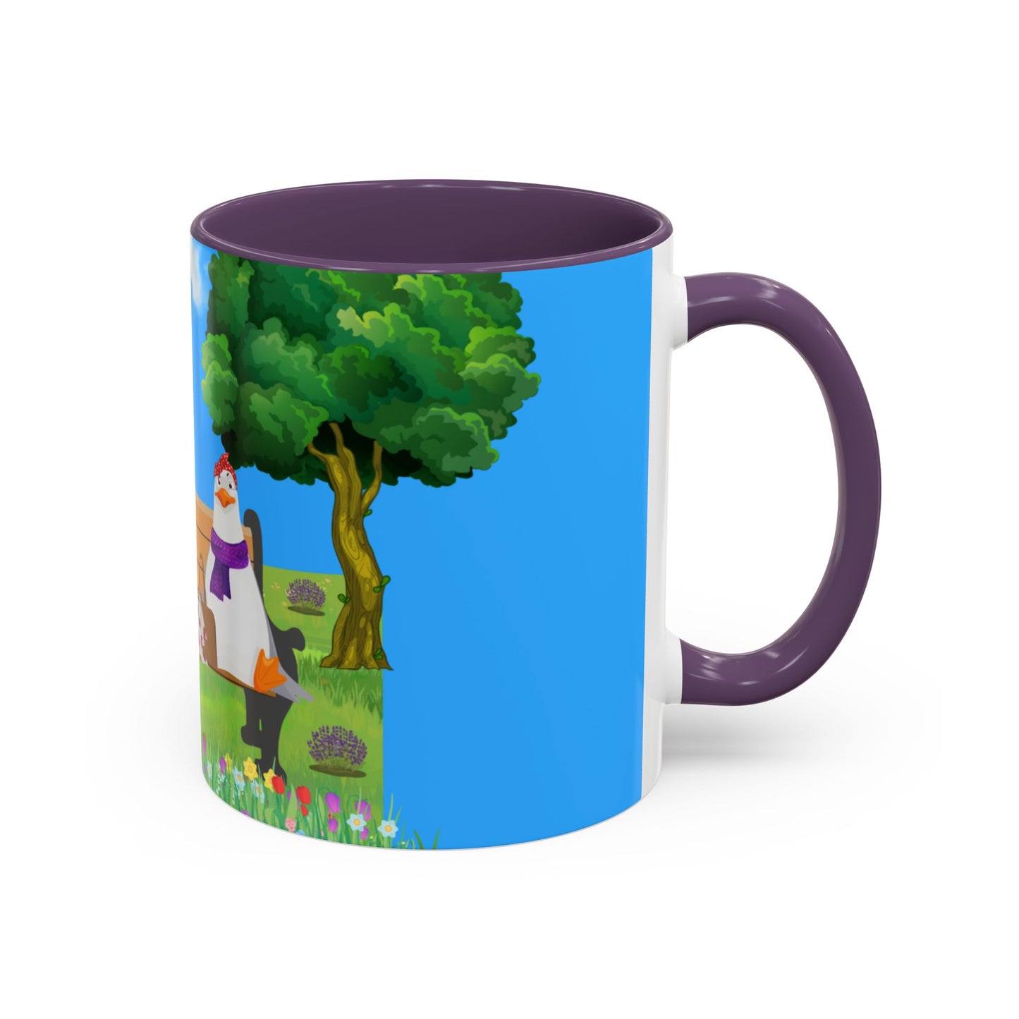 Whimsical seagull Coffee Mug, Cute Animal Mug, Gift for Coffee Lovers, Nature Scene, Funny Gift, Perfect for Any Occasion