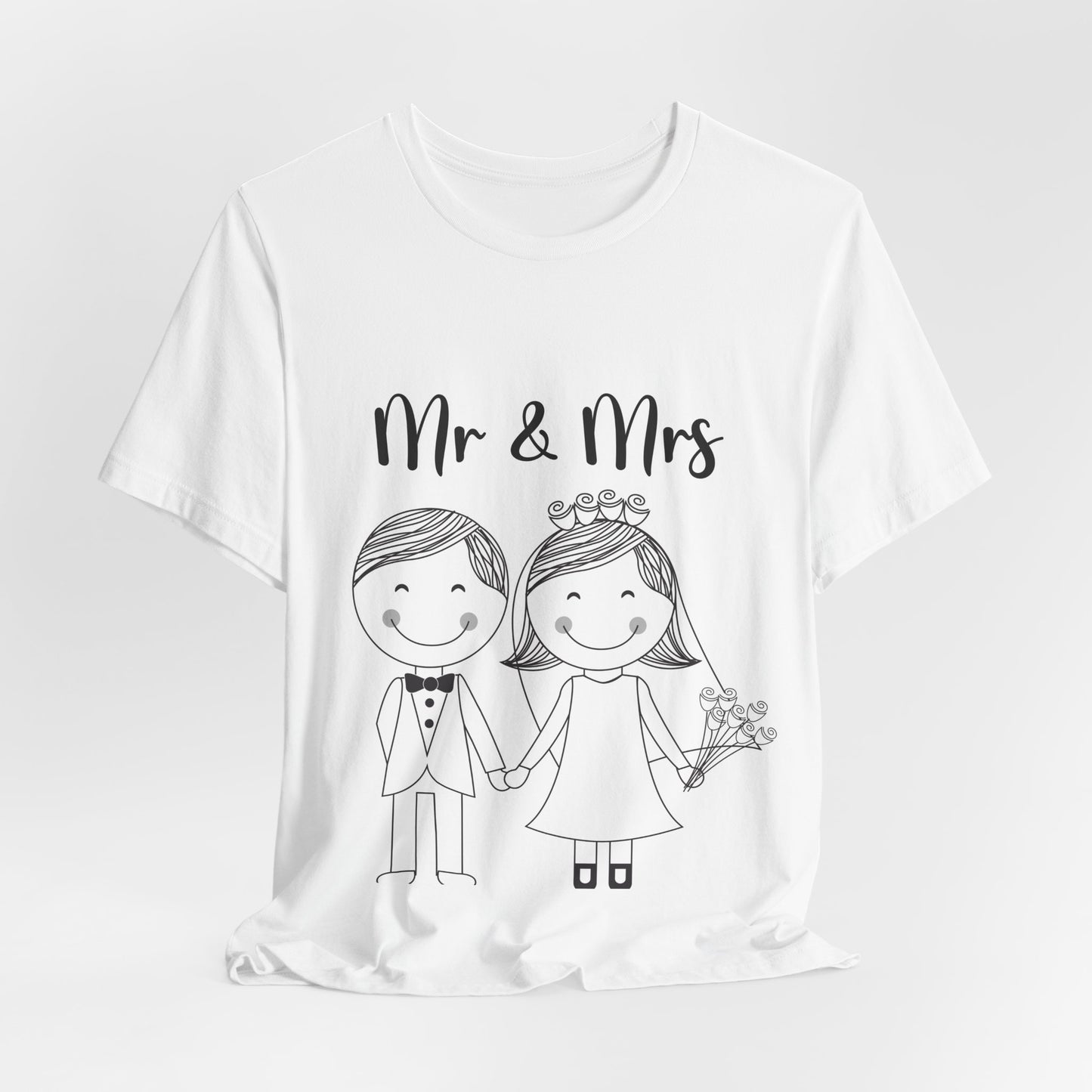 Mr & Mrs Wedding Couple Tee - Unisex Jersey Short Sleeve Shirt
