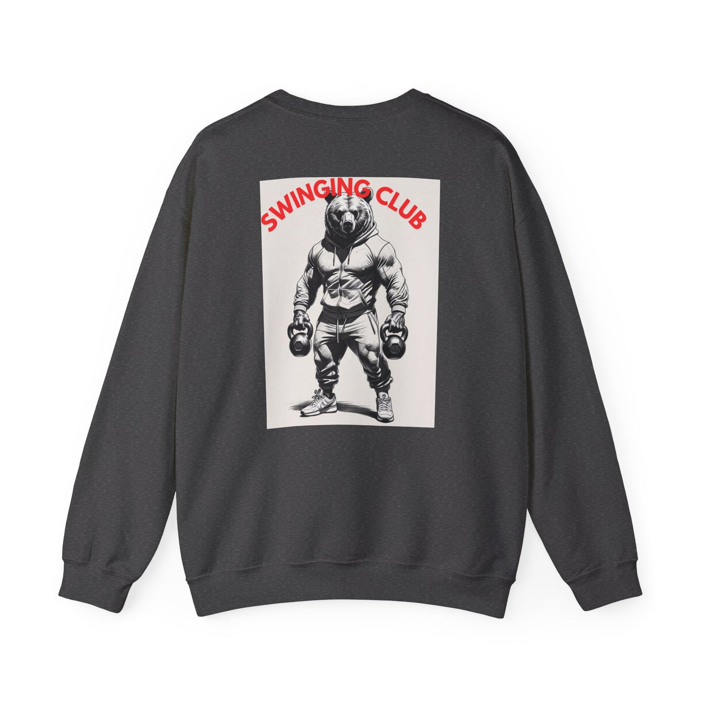 Vintage Style Swinging Club Sweatshirt, Unisex Crewneck, Gift for Fitness Lovers, Retro Gym Apparel, Perfect for Casual Wear