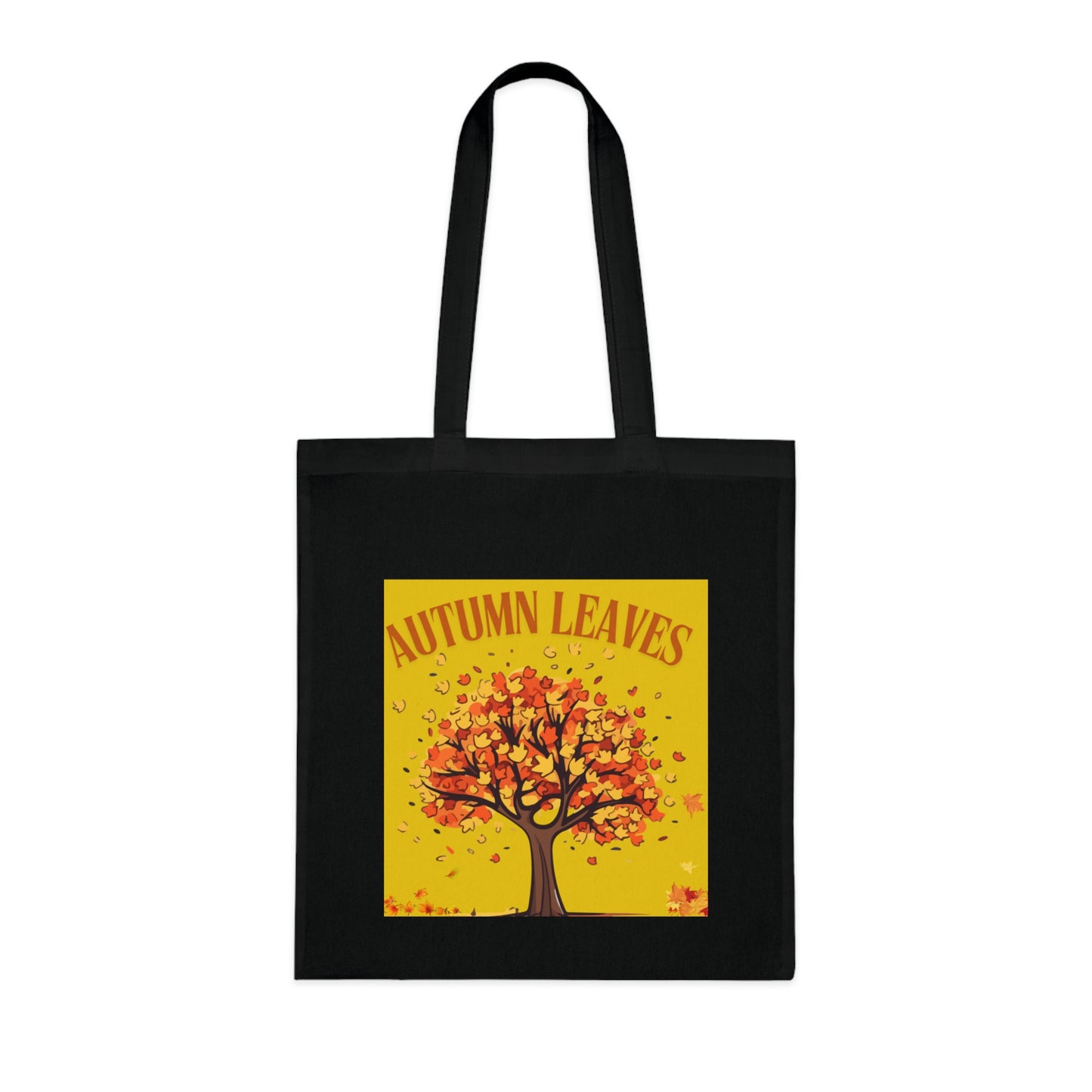 Autumn Leaves Cotton Tote Bag | Fall Shopping Bag, Eco-Friendly Canvas Tote, Thanksgiving Gift, Seasonal Style, Tree Design