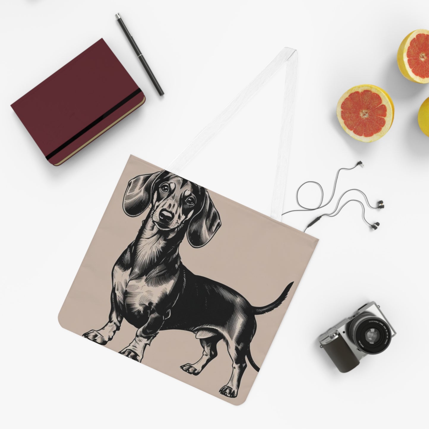 Charming Dachshund Shoulder Tote Bag - Perfect for Dog Lovers & Casual Outings