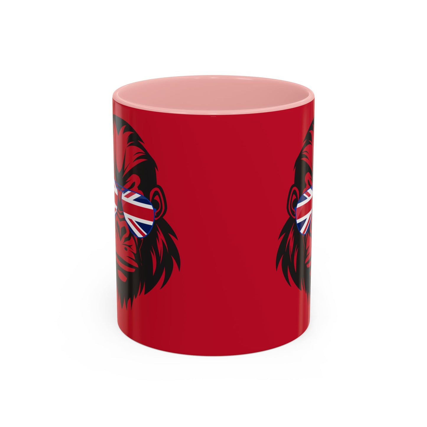 British Gorilla Accent Coffee Mug - Bold Coffee Cup for Animal Lovers, Unique Gift, Fun Kitchen Decor, Perfect for Birthdays, Holidays