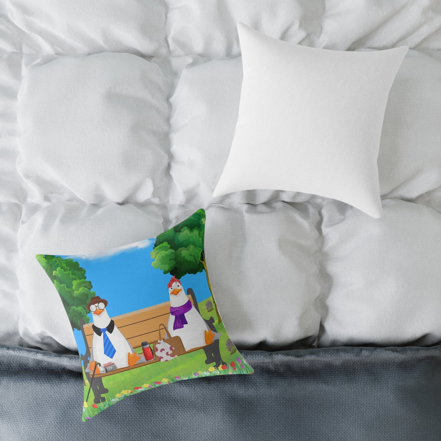 Charming Farm Animal Pillow, Decorative Cushion for Home Decor, Gift for Farm Lovers, Cute Animal Artwork, Cozy Living Room Accent