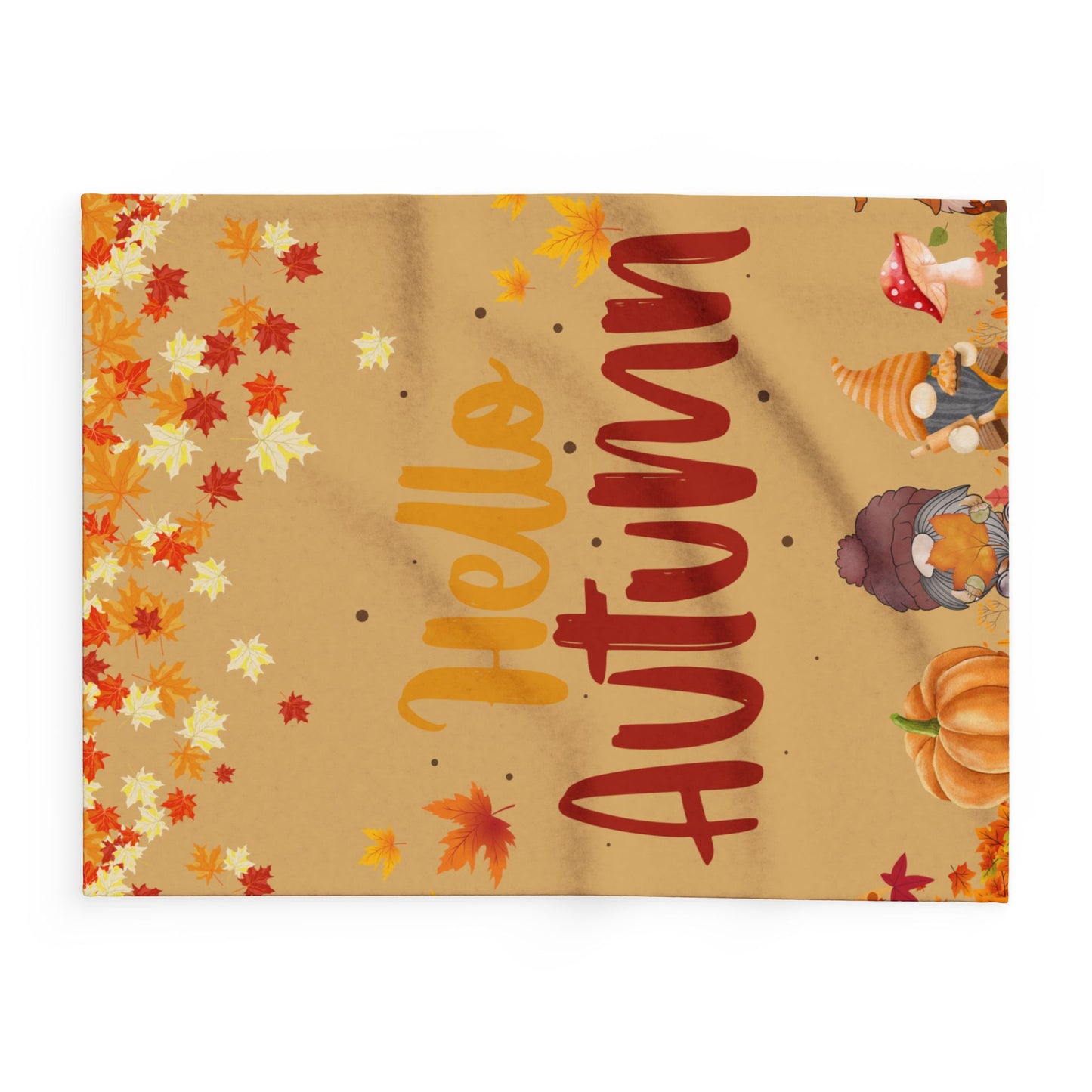 Autumn Fleece Blanket, Cozy Fall Decor, Seasonal Home Accessory, Autumnal Gift, Warm Throw for Chilly Days