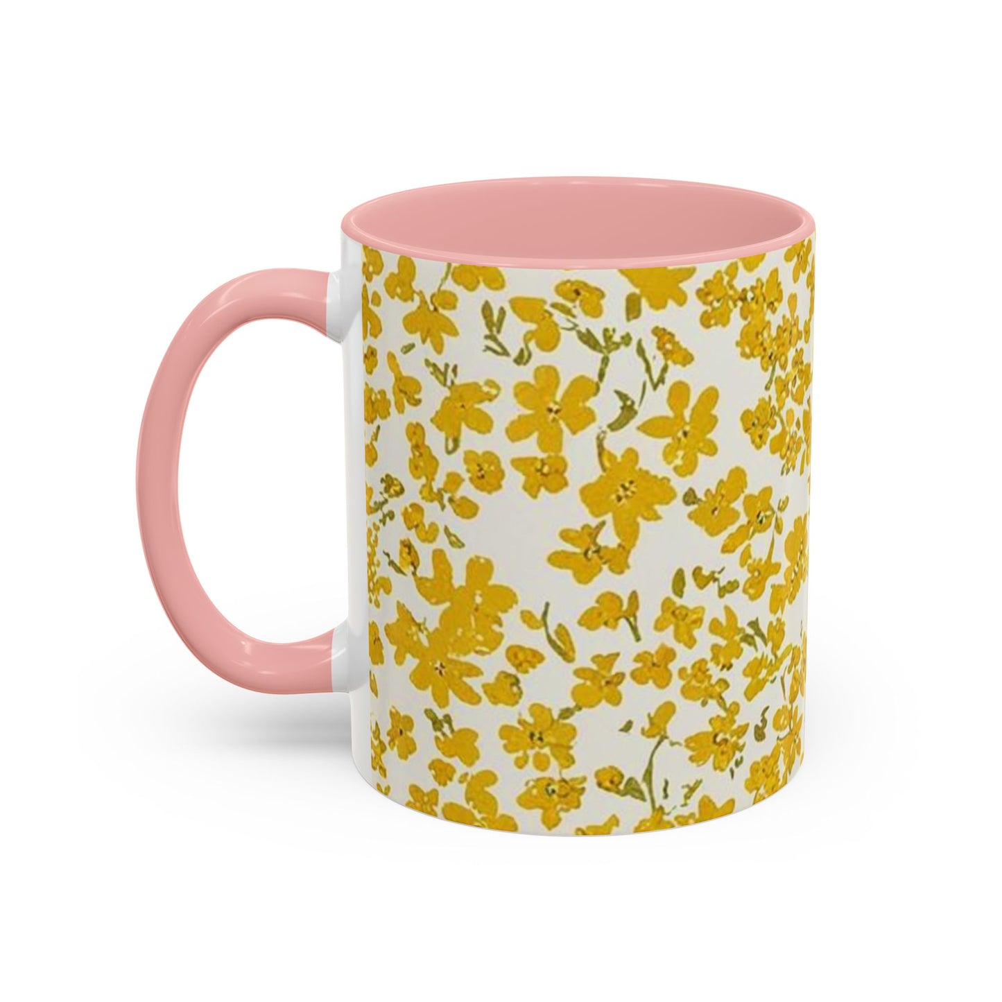 Floral Accent Coffee Mug - 11 & 15oz - Perfect for Spring Mornings