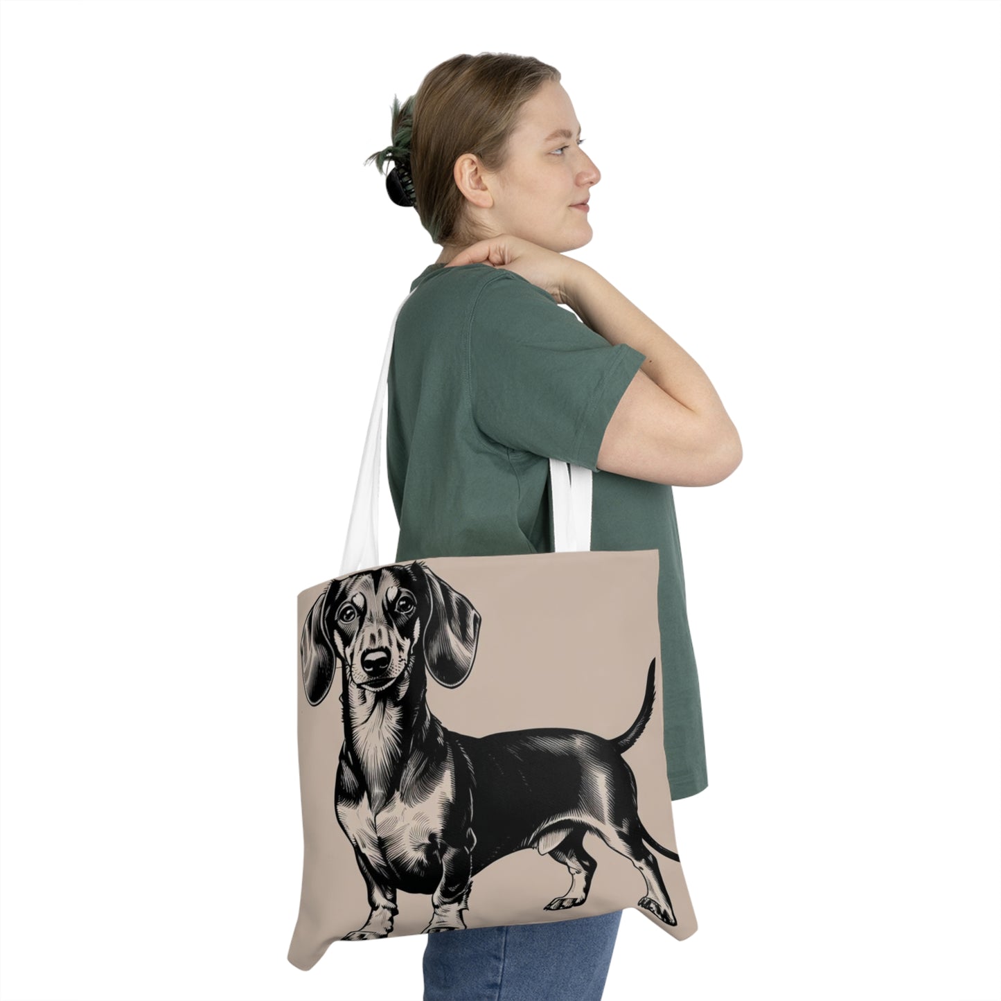 Charming Dachshund Shoulder Tote Bag - Perfect for Dog Lovers & Casual Outings