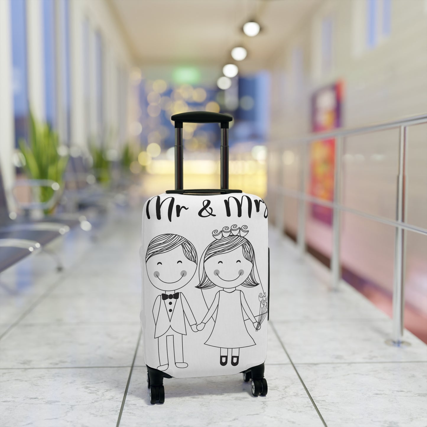 Mr & Mrs Wedding Luggage Cover - Travel in Style