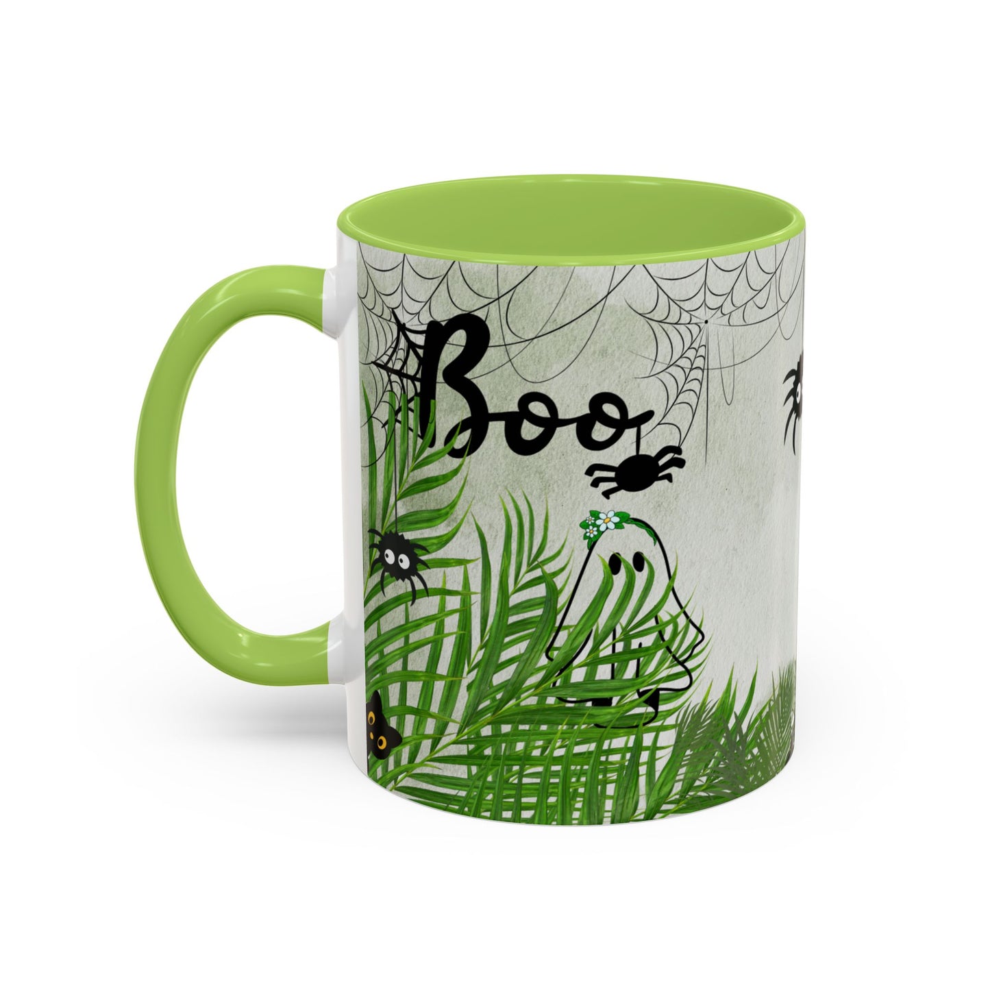 Spider Web Accent Coffee Mug | Halloween Decor, Gift for Creepy Coffee Lovers, Unique Kitchenware, Spooky Mug for Fall