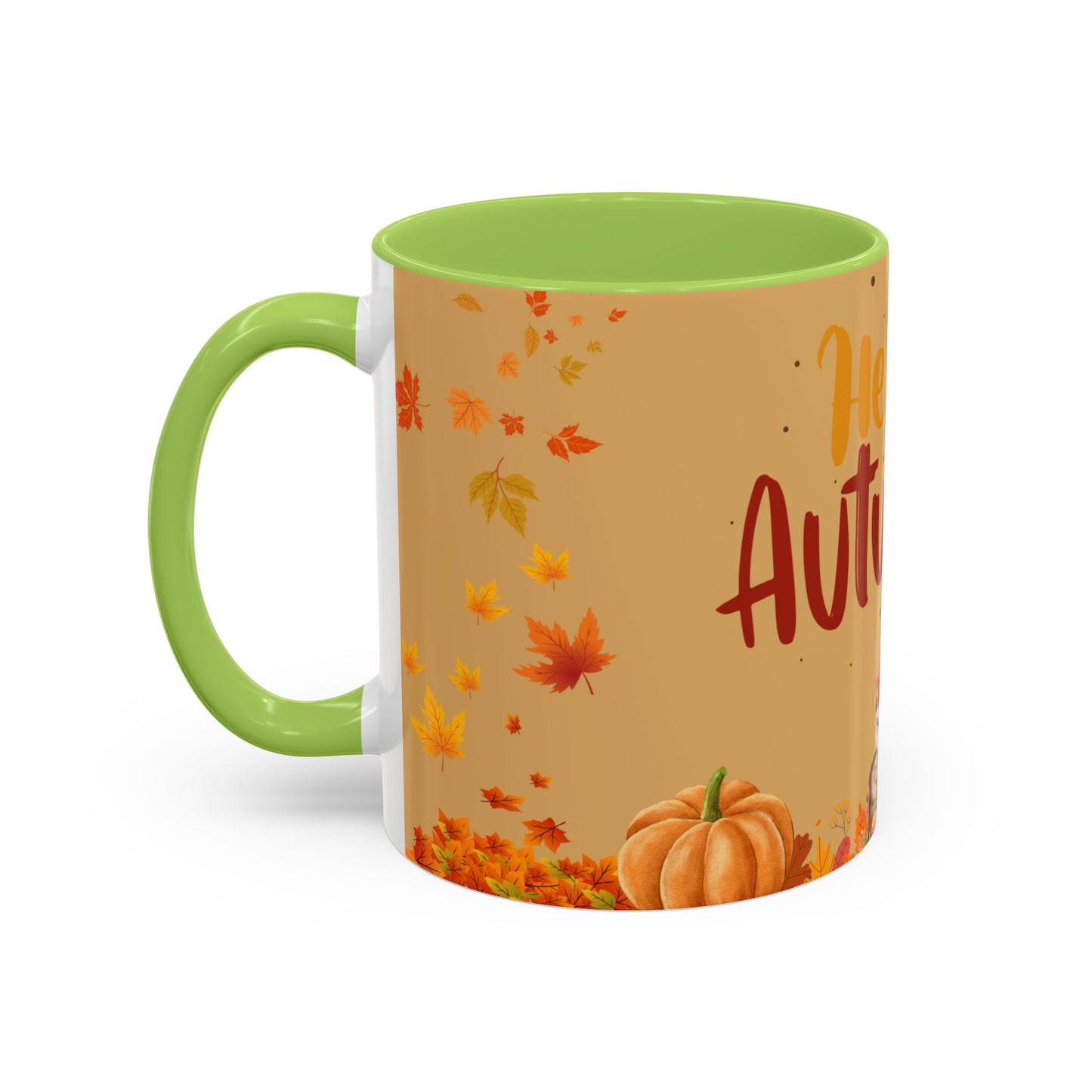 Autumn-Themed Coffee Mug, Seasonal Gift, Fall Decor, Cute Hedgehog Cup, Hello Autumn Mug, Perfect for Cozy Mornings