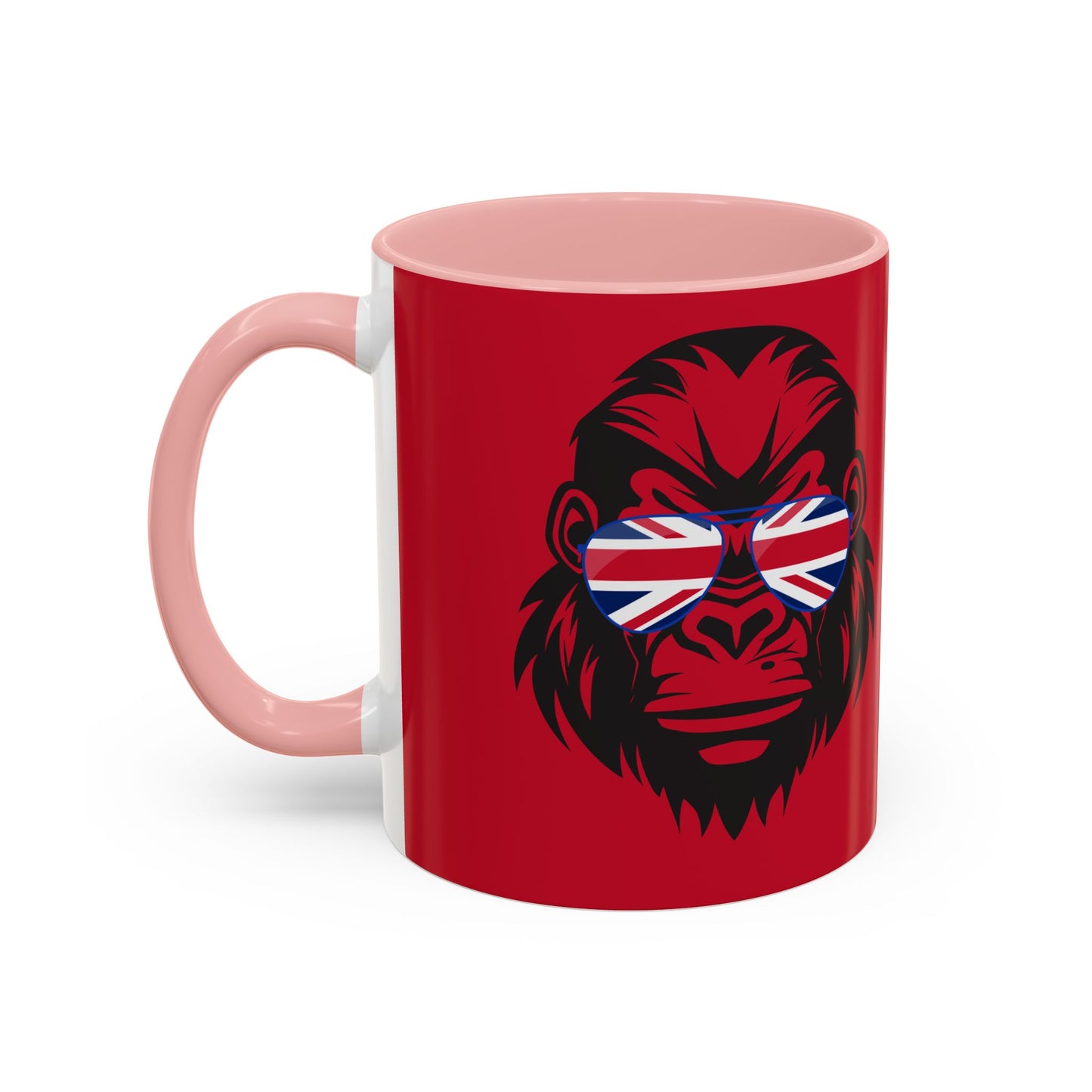 British Gorilla Accent Coffee Mug - Bold Coffee Cup for Animal Lovers, Unique Gift, Fun Kitchen Decor, Perfect for Birthdays, Holidays