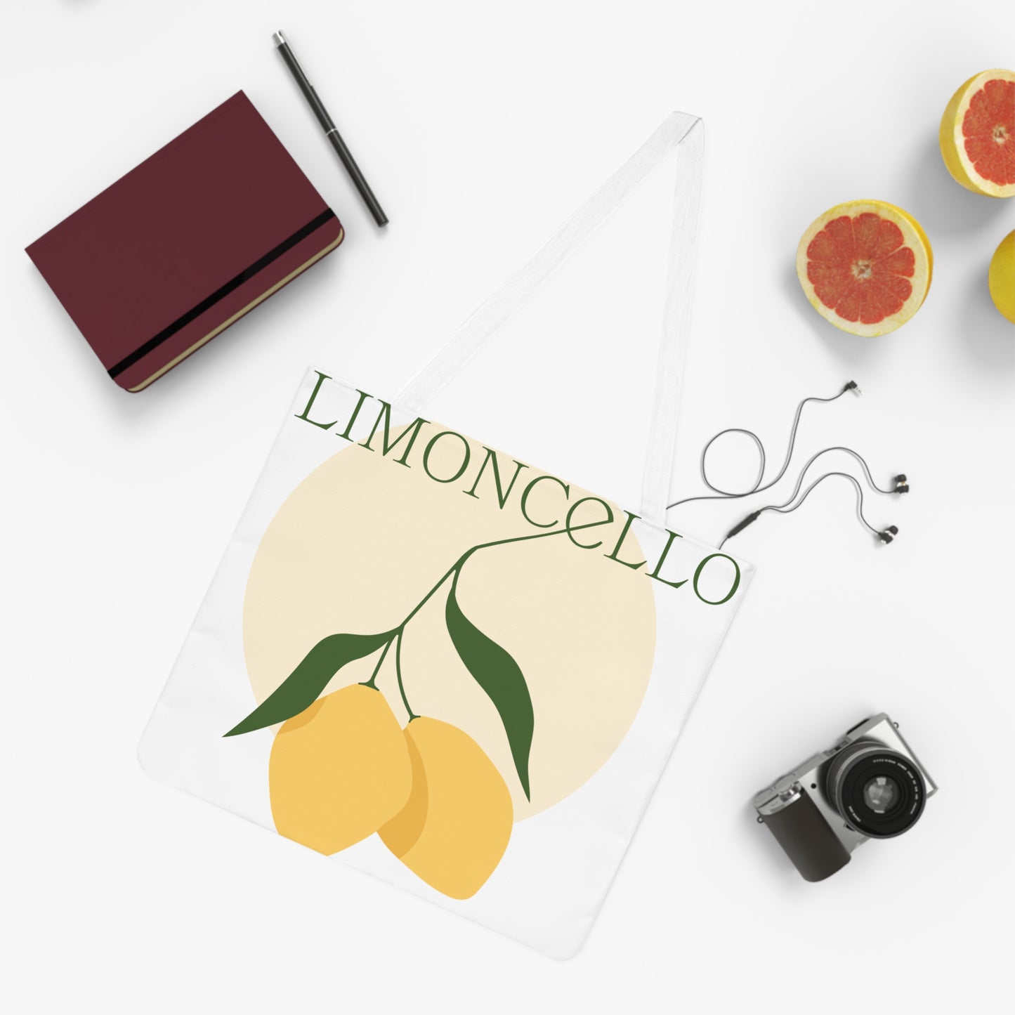 Limoncello Shoulder Tote Bag - Stylish Eco-Friendly Carryall