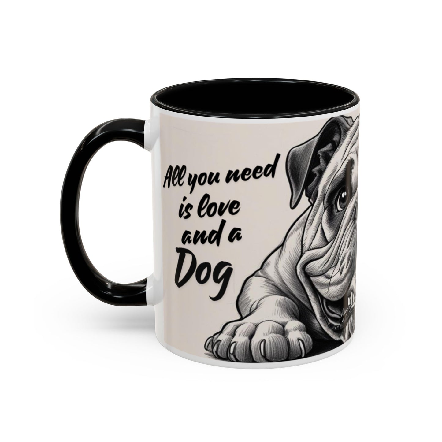 Cute Bulldog Coffee Mug - Accent Your Morning with Adorable Pet Art